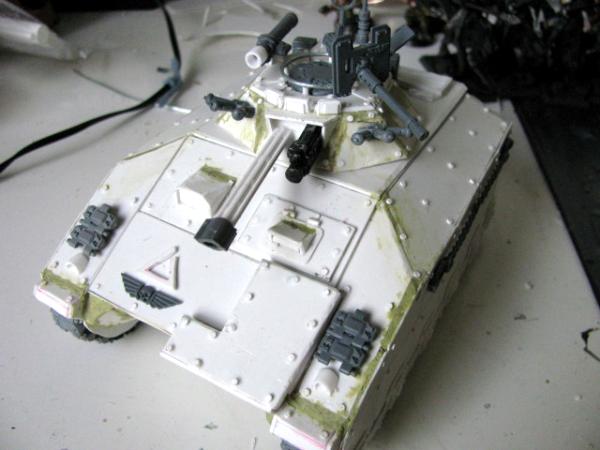 3rd, Belgium, Camouflage, Chimera, Conversion, Darkon, Imperial Guard,  Plasticard, Schratchbuilt, Tank, Veteran, Warhammer 40,000, Work In  Progress - WIP Chimera3.3 - Gallery - DakkaDakka