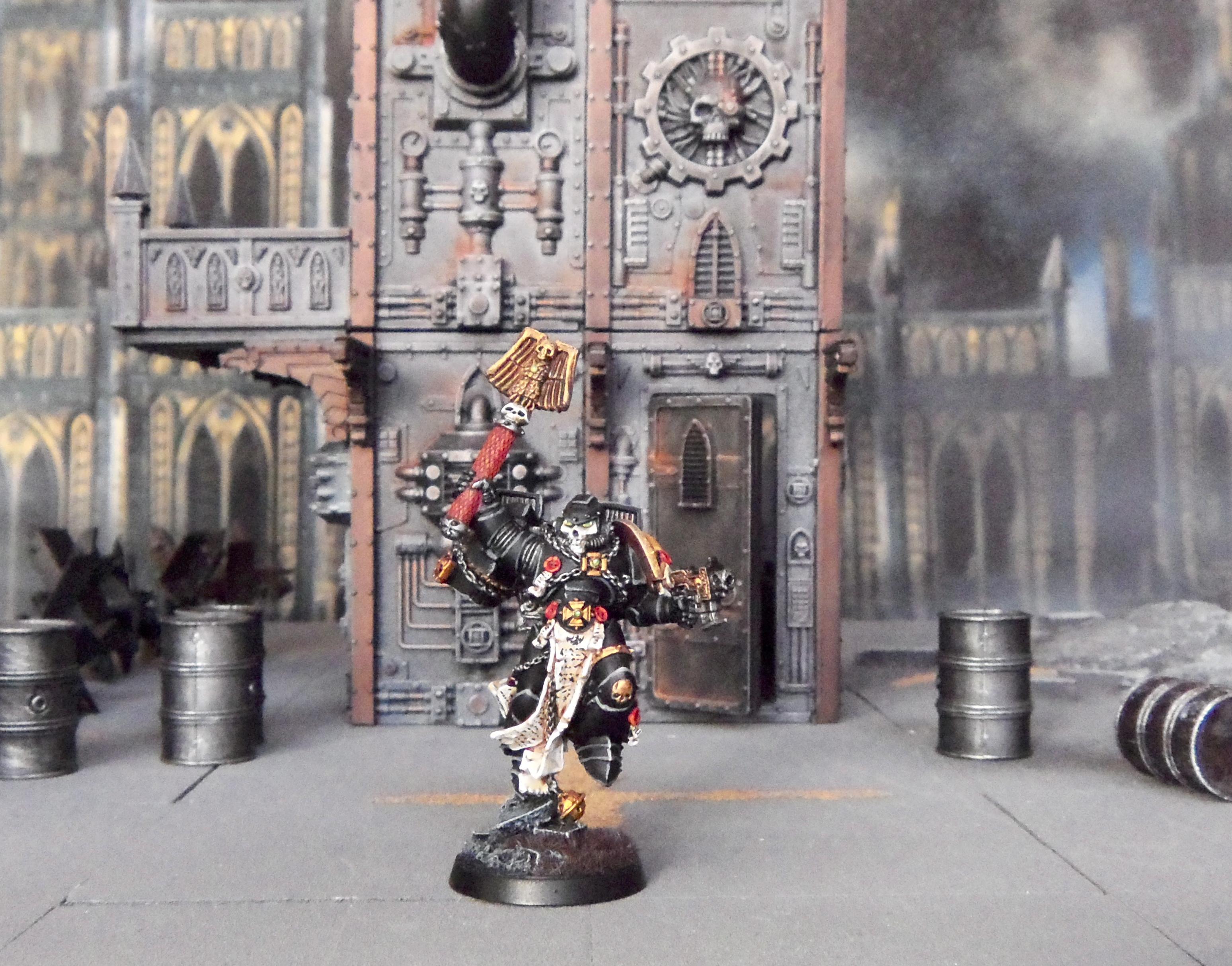 Chaplain, Imperial Fists, Space Marines, Terrain, Warhammer 40,000