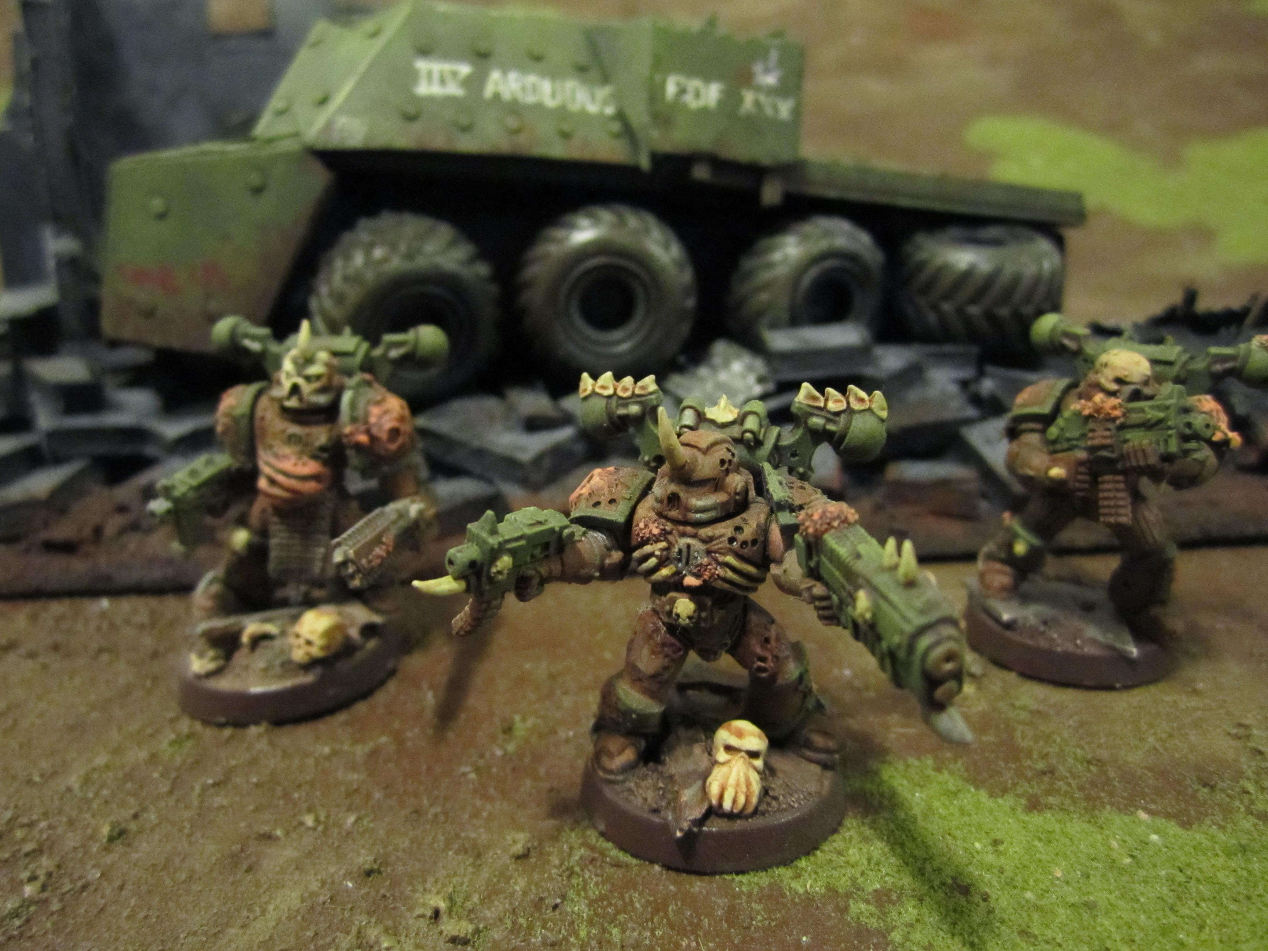 Chaos Space Marines, Conversion, Death Guard, Nurgle, Plague Marines, Warhammer 40,000