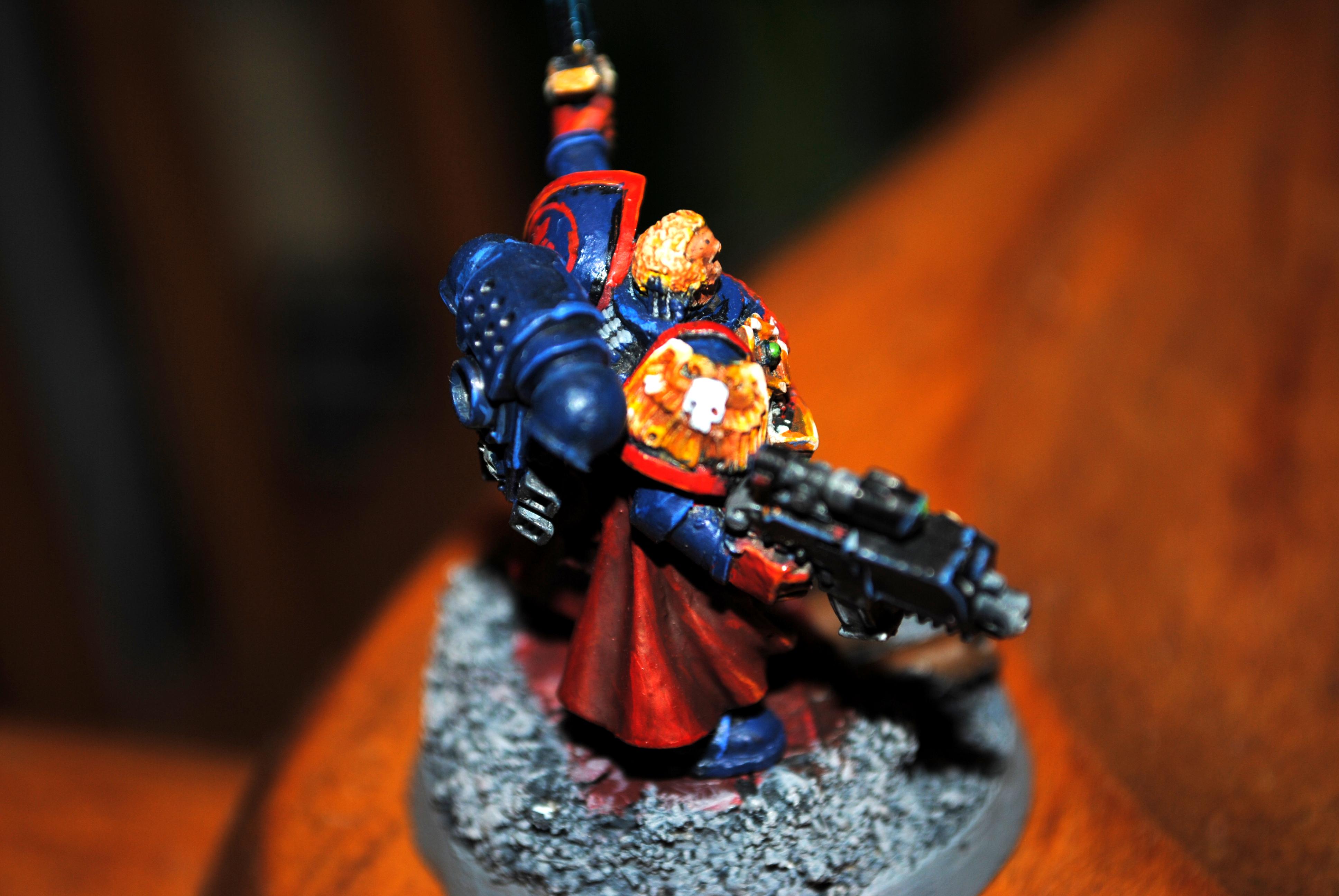Captain, Crimson Fist, Non-Metallic Metal, Space Marines