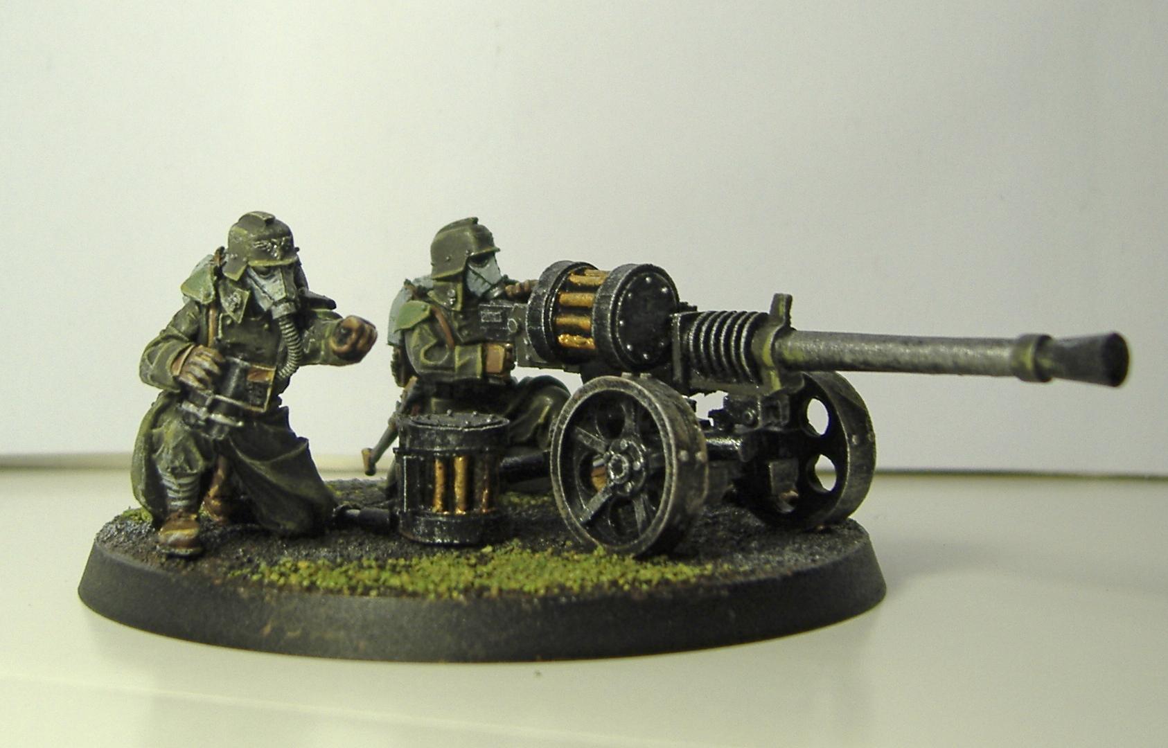 Astra Militarum, Autocannon, Death, Death Korps of Krieg, Forge World, Guard, Heavy Weapon Team, Imperial, Imperial Guard, Korps
