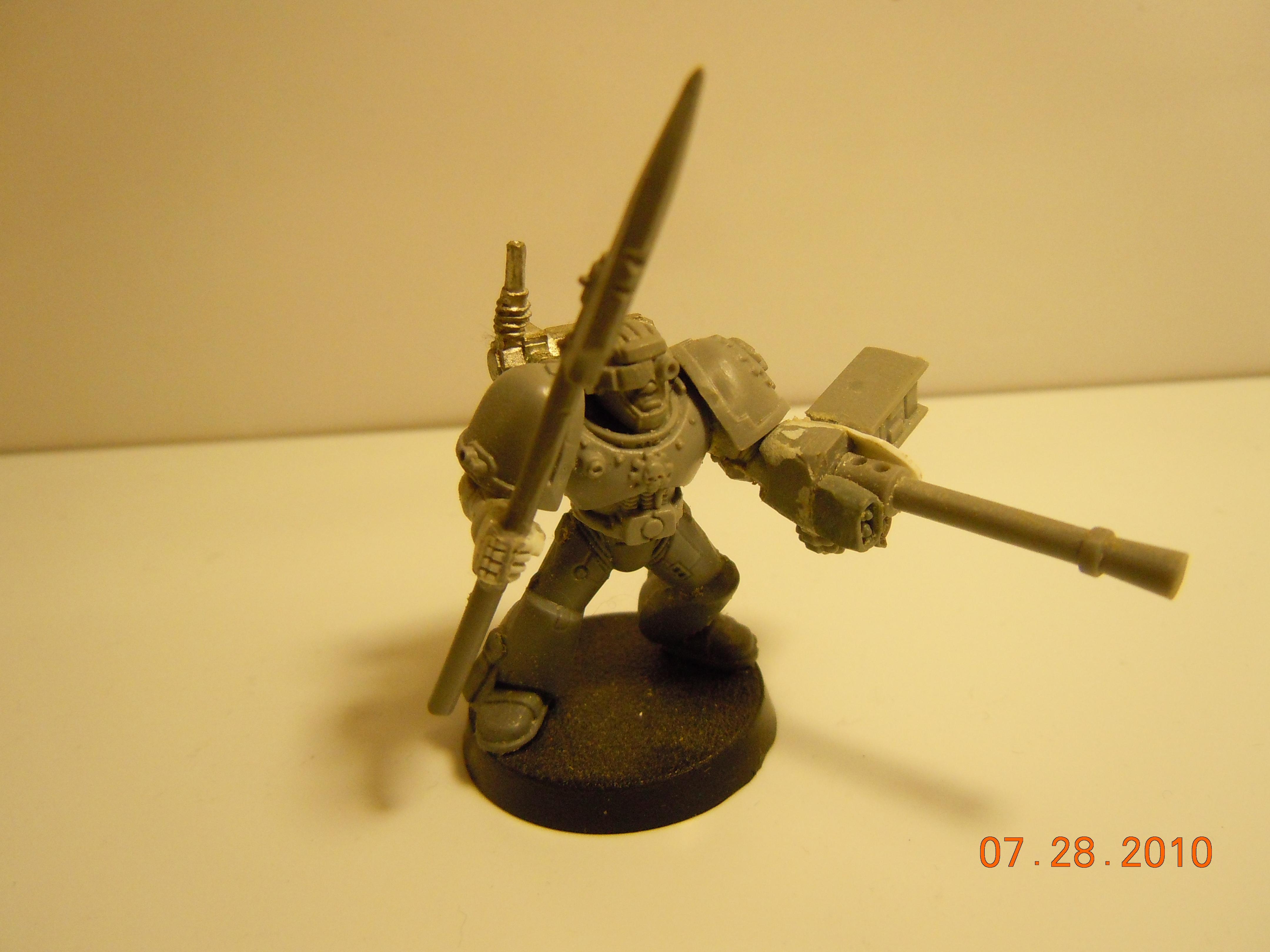 Kitbashed, Mechanicus, Space, Space Marines, Tech, Techmarine, Work In Progress