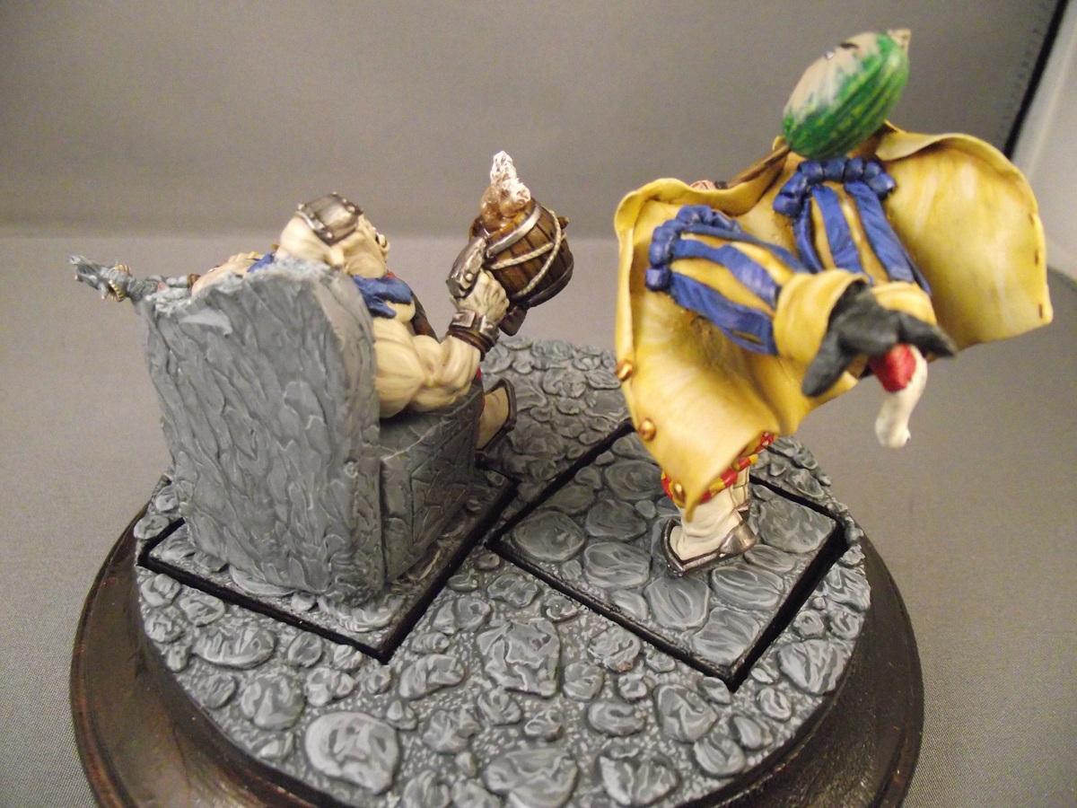 Assassin, Disguise, Humor, Ogres, Skaven, Warhammer Fantasy