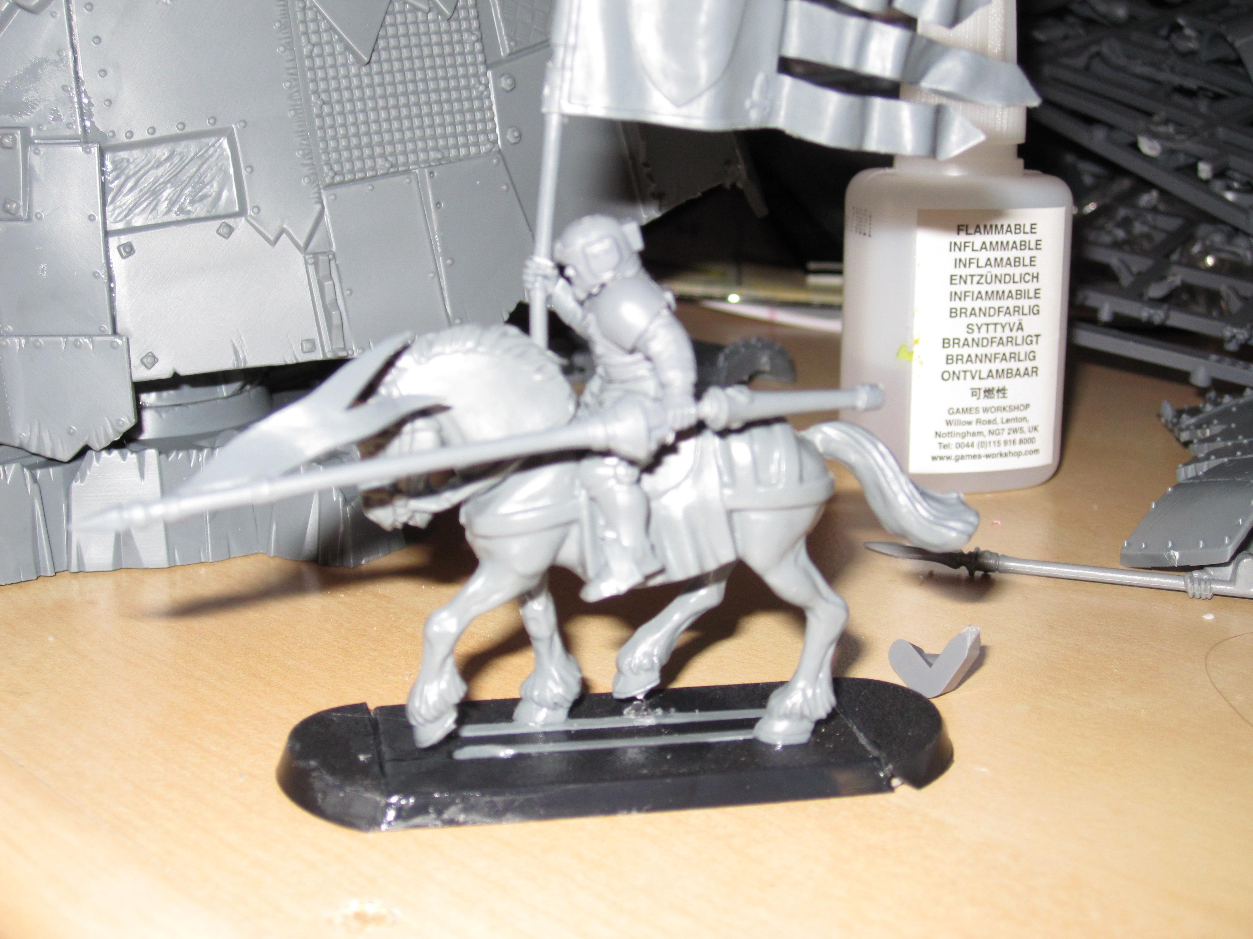 Cavalry, Horse, Unpainted, Work In Progress