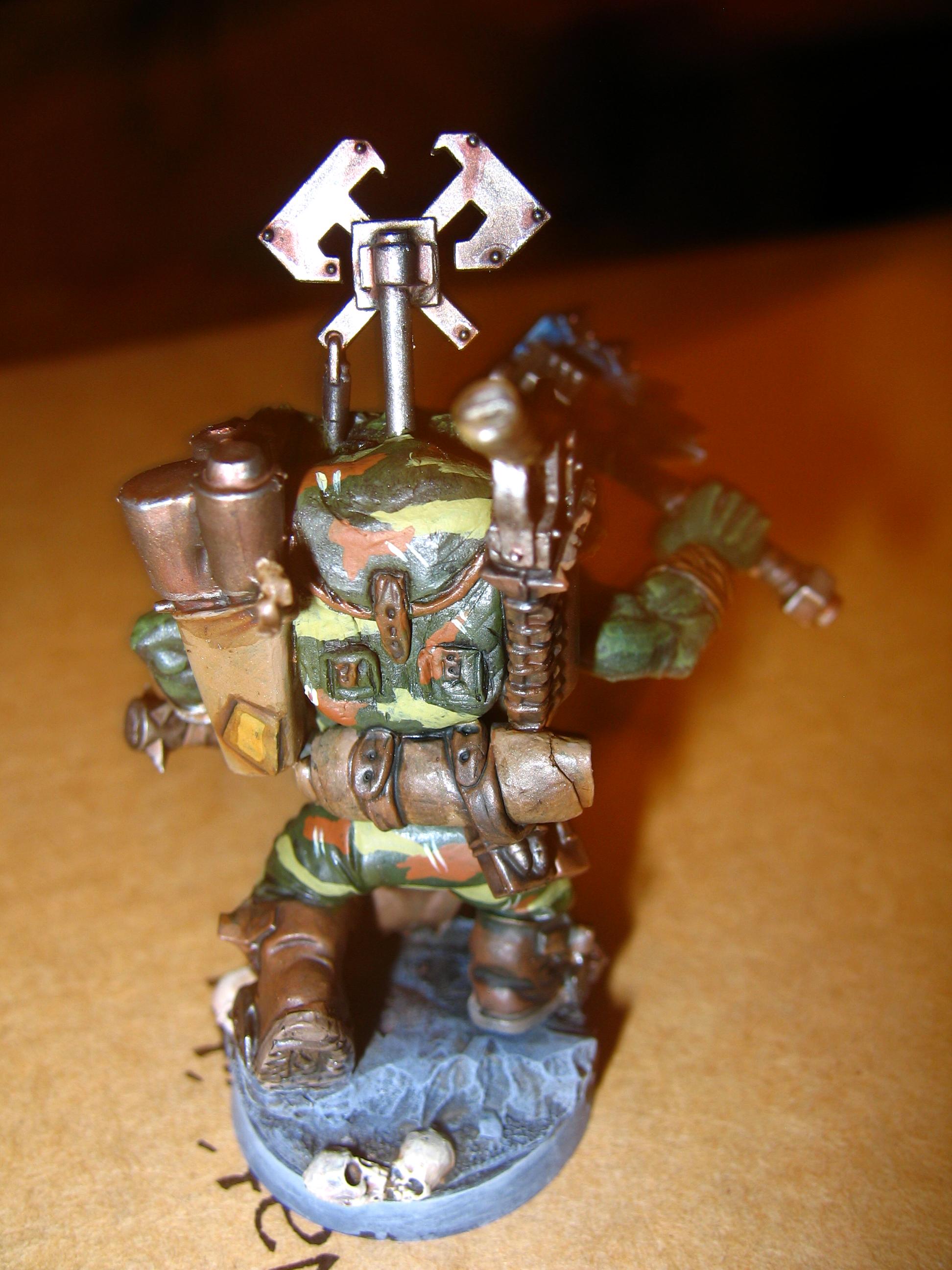 Axes, Conversion, Kommando, Orks, Scratch Build, Warboss