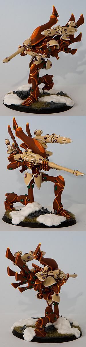 Brightlance, Eldar, Kneeling, Missile Launcher, Wraithlord