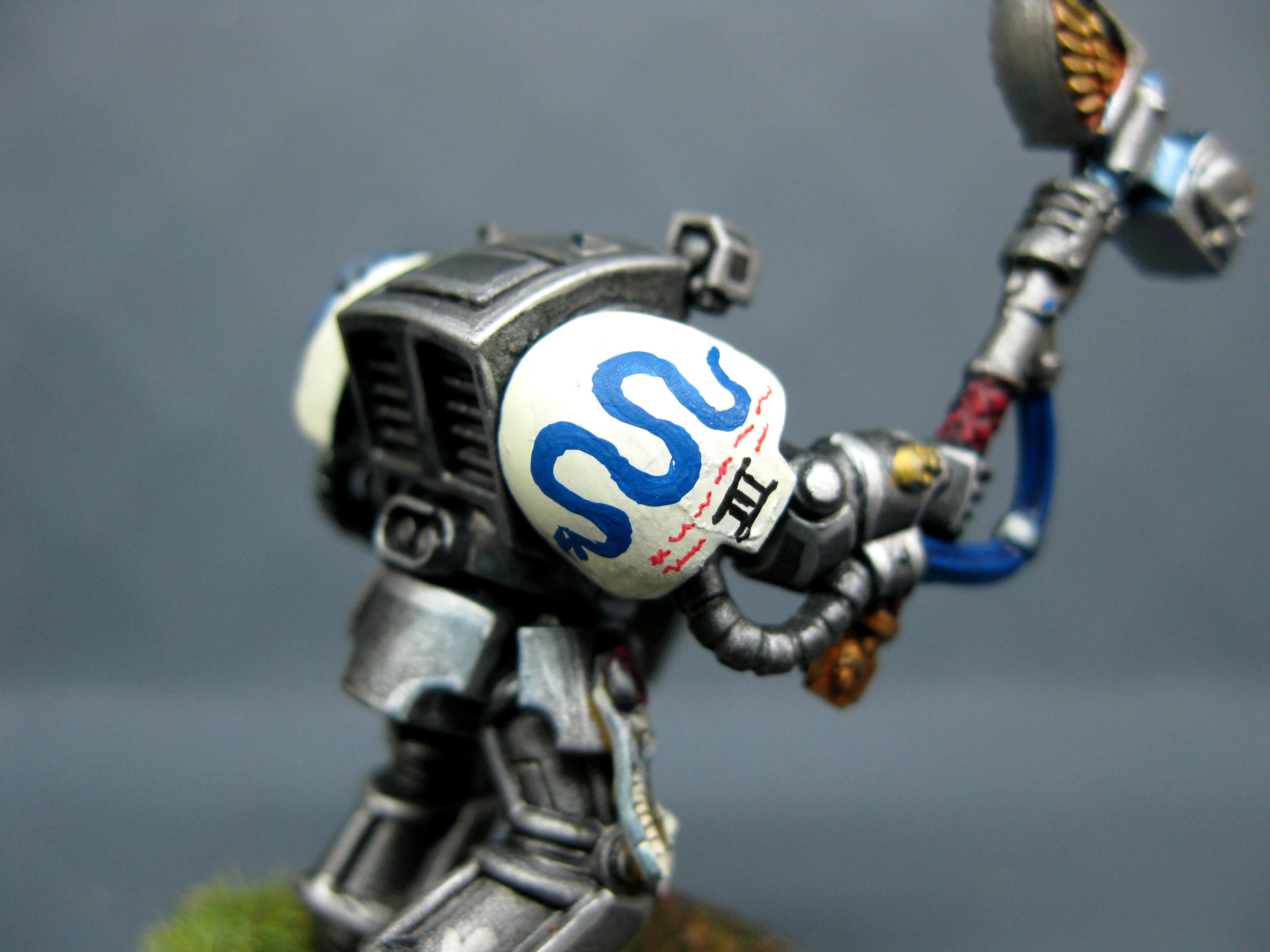 3, Iron Snakes, Pro Painted, Space Marines, Terminator Armor, Thunder Hammer, Warhammer 40,000
