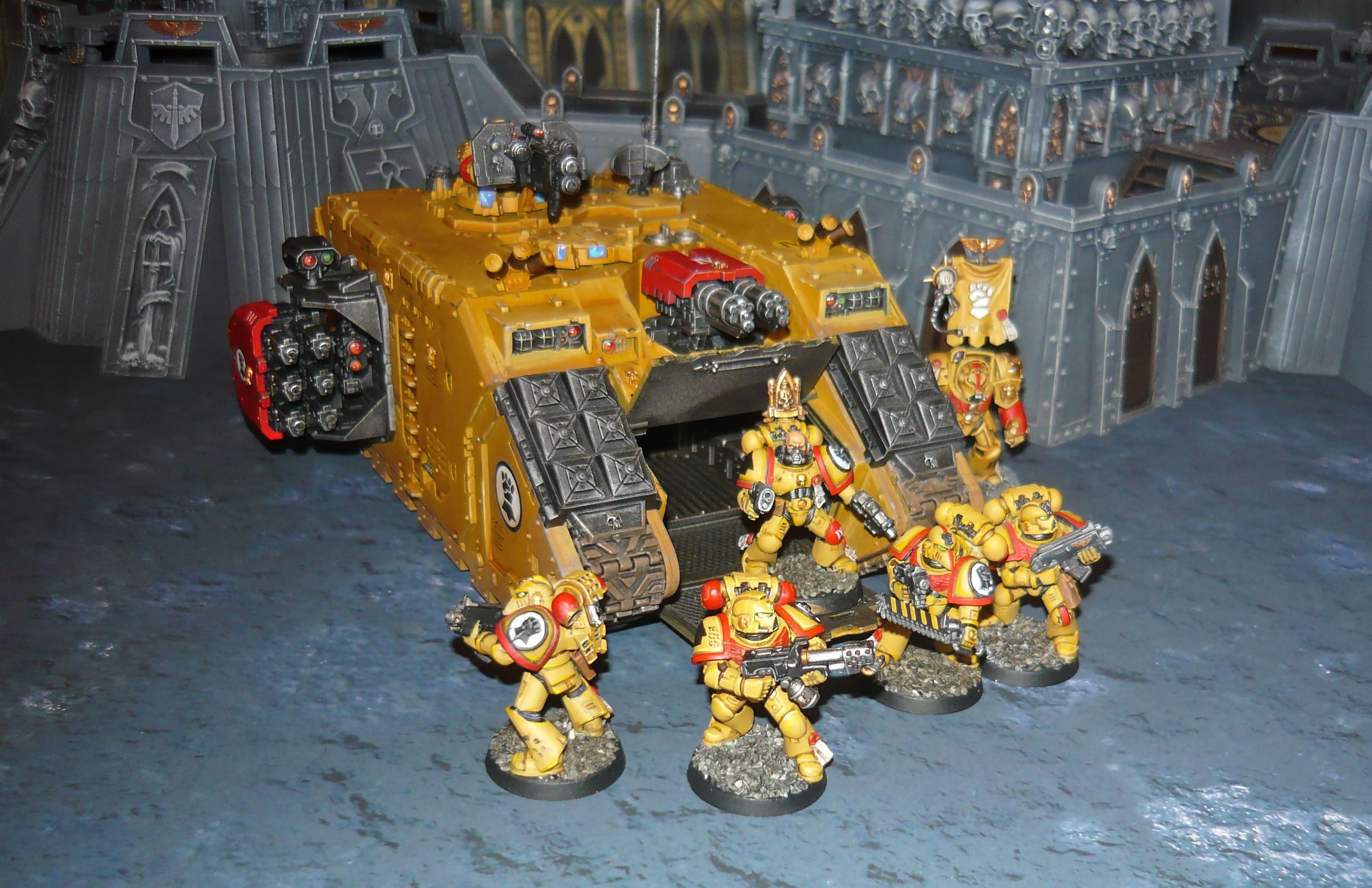 Fist, Imperial, Imperial Fists, Land Raider, Land Speeder, Space Marines, Techmarine, Terminator Armor, Terrain, Warhammer 40,000