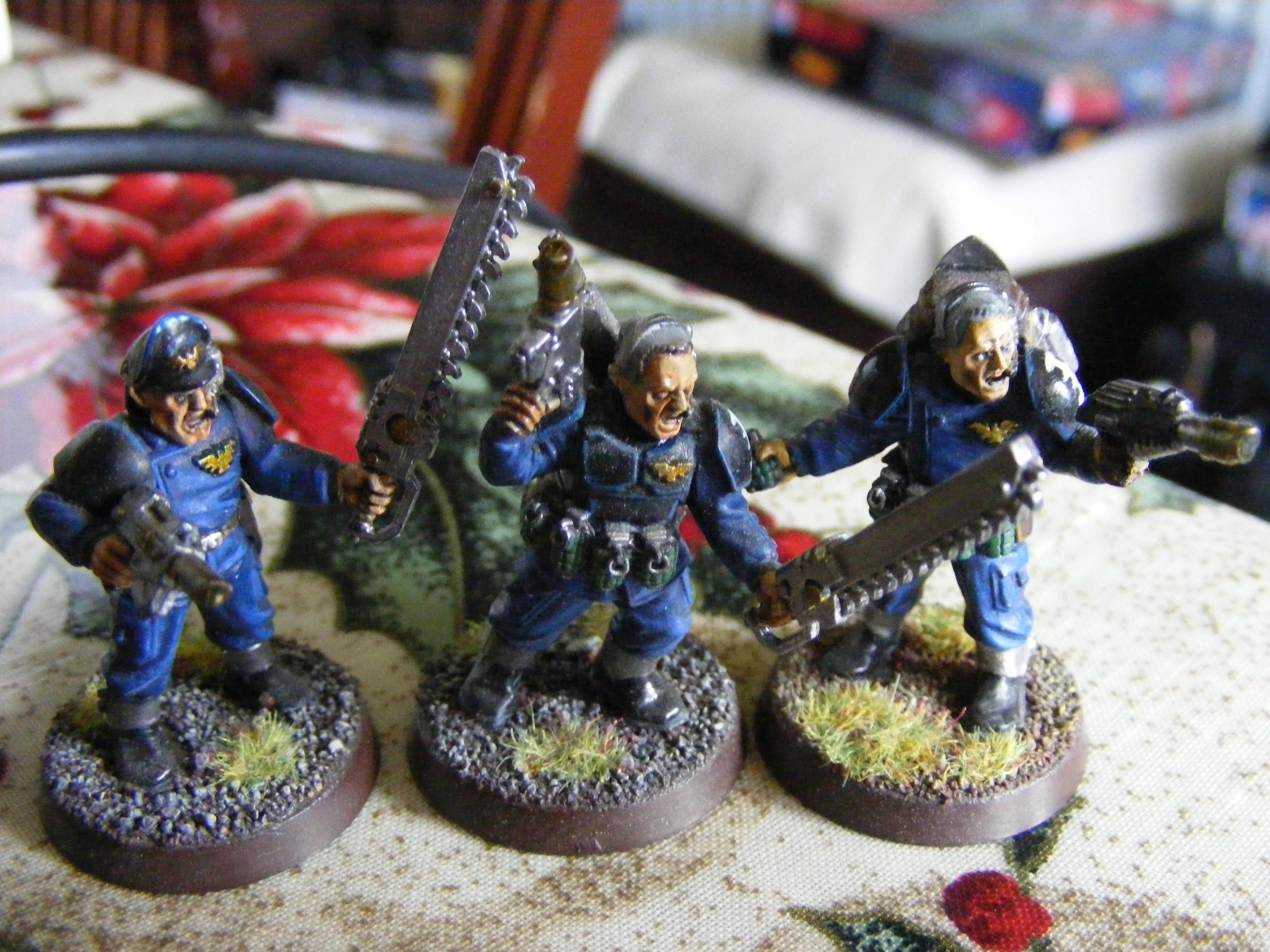 three wise sargents, front view