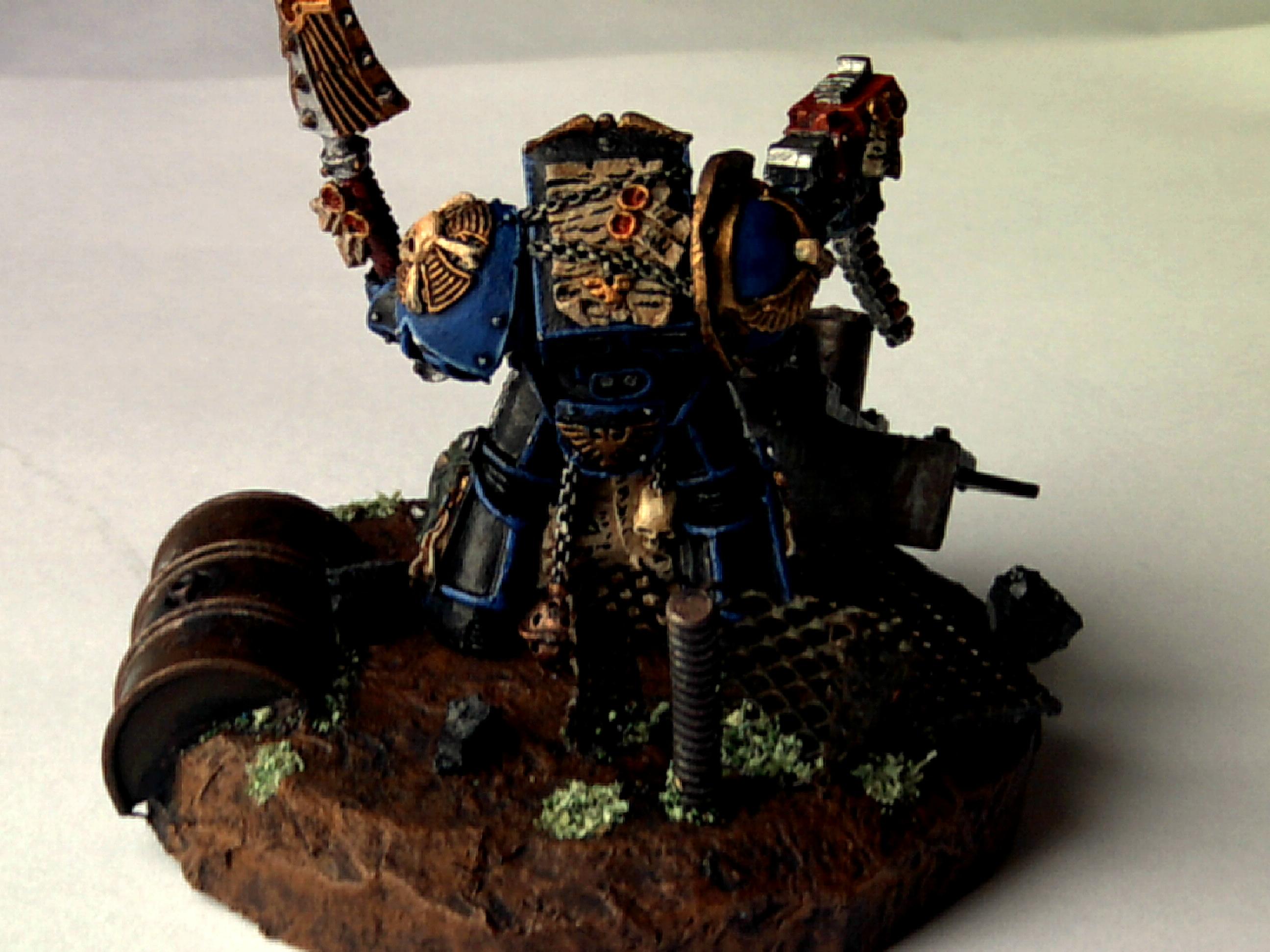 Chaplain, Space Marines, Terminator Armor, Ultramarines