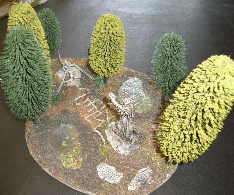 eldar young king - stilised sacrifice with a faceless guardian and kaela mensha khaine statue