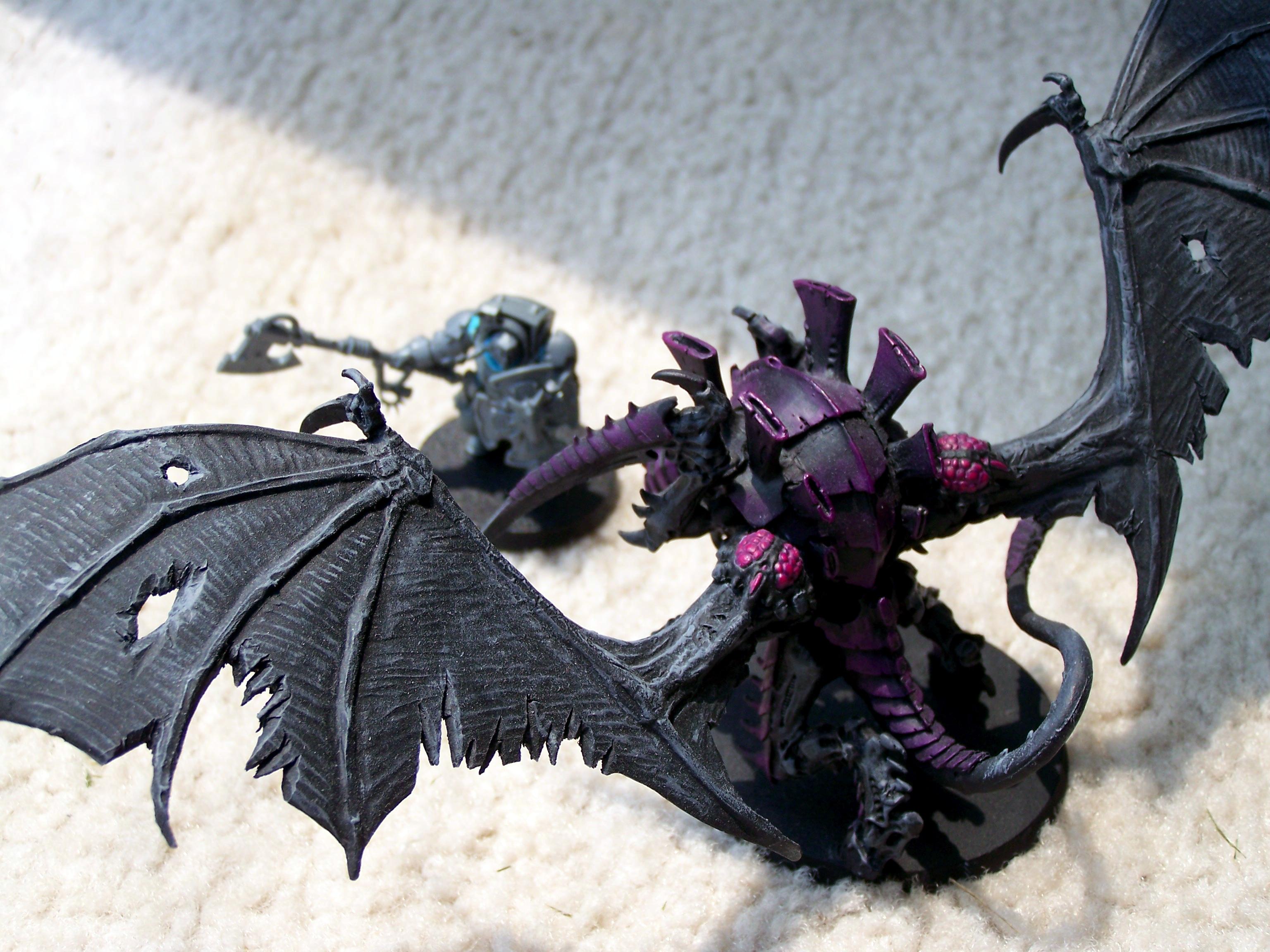 Axe, Flying, Hive Tyrant, Space Marines, Space Wolves, Terminator Armor, Tyranids, Winged, Wolf Guard
