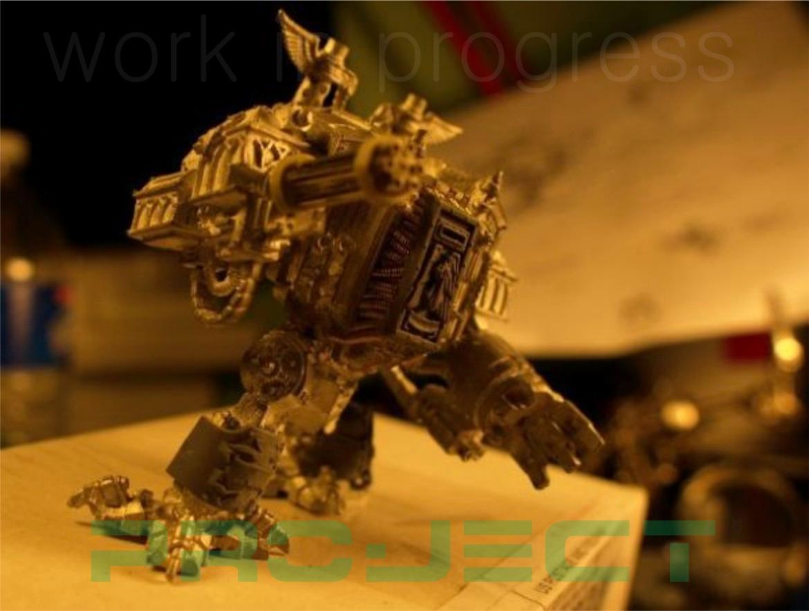 Custom metal venerable dreadnought, Dark Angels Deathwing