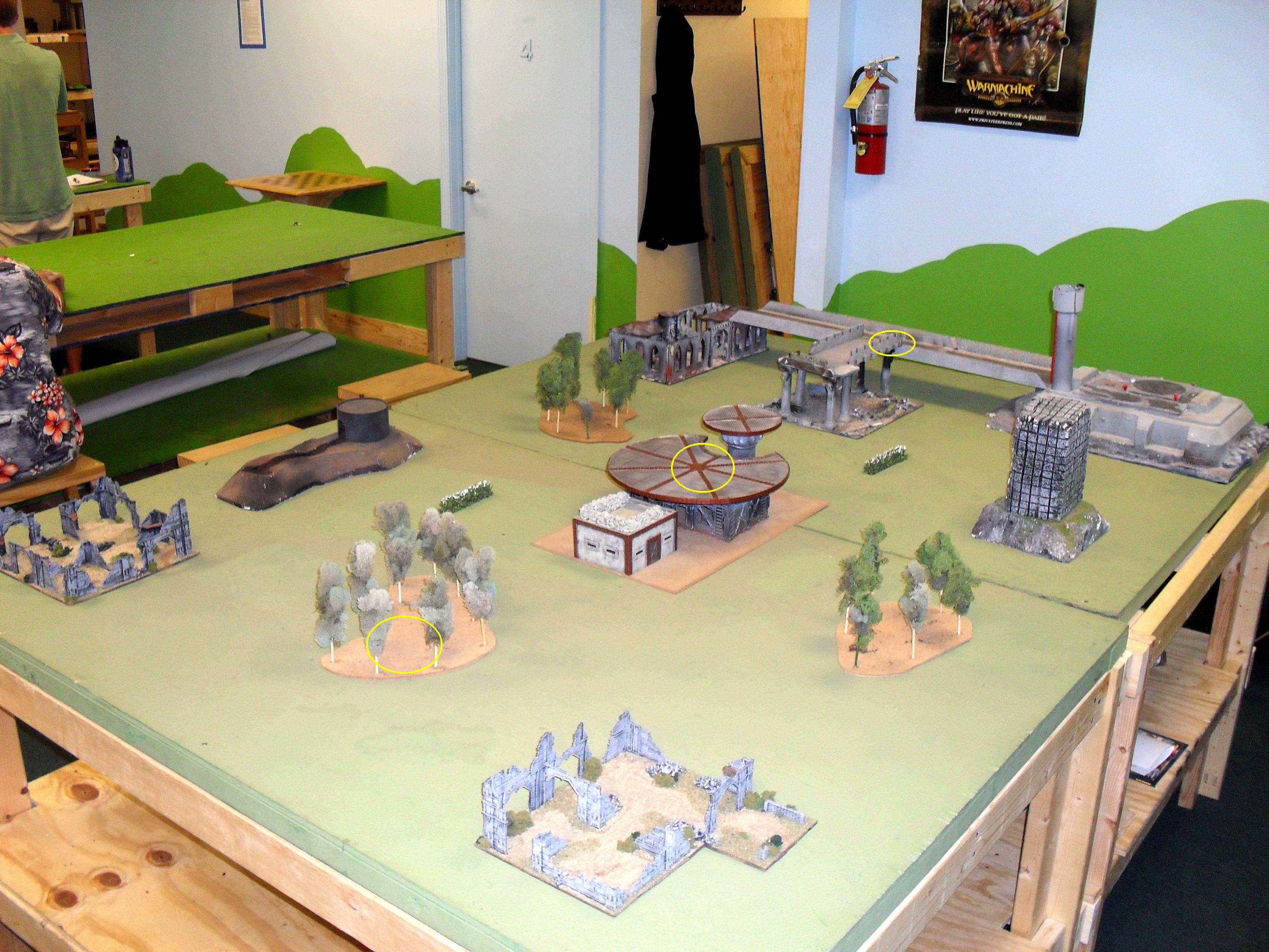 Angels Of Death, terrain setup