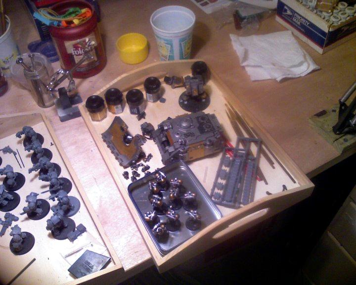 Bench, Workshop, Project tray