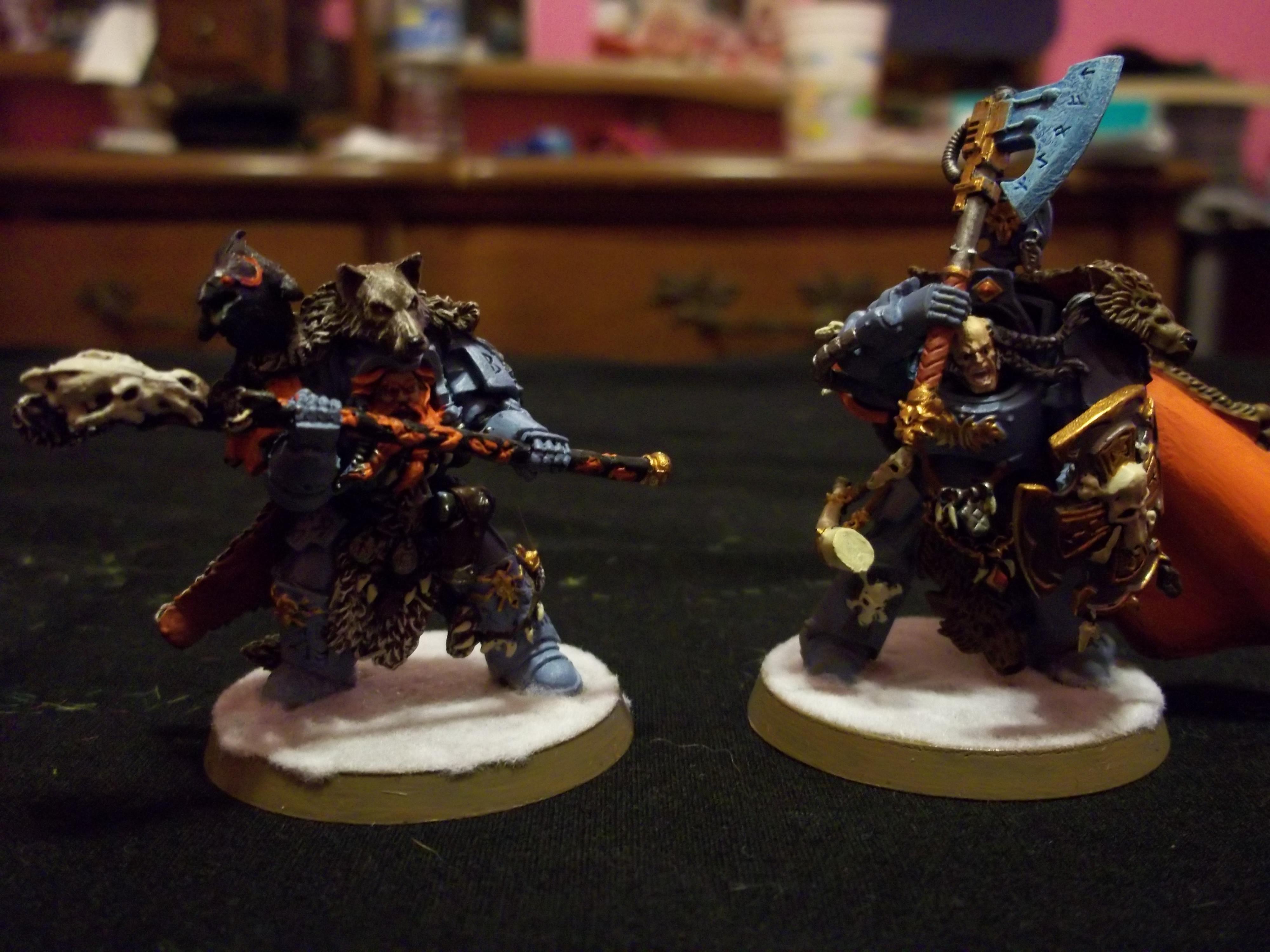 Space Wolves Wolf Lord and Njal Stormcaller