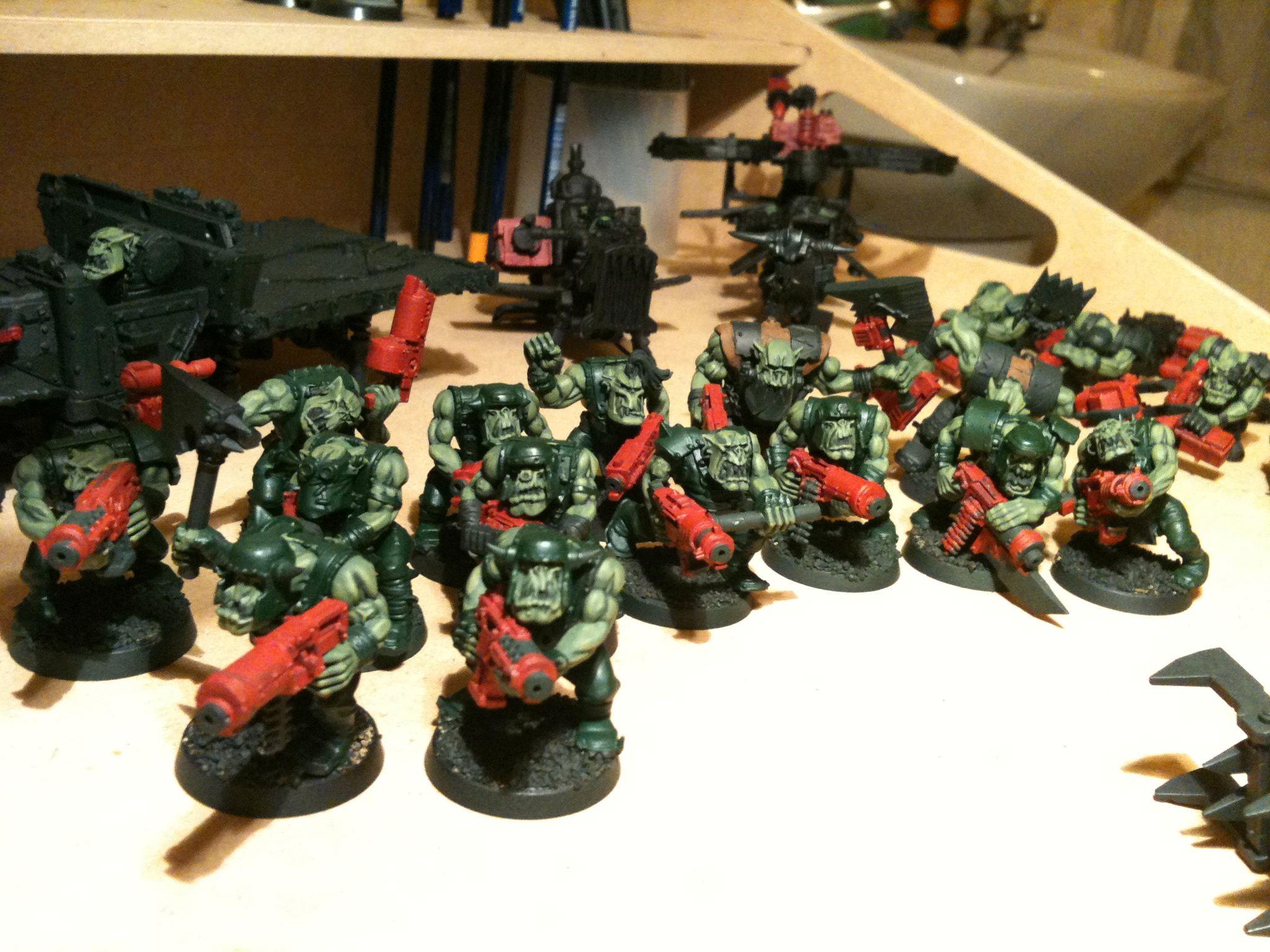 Da Dark Angelz, Orks, Work In Progress