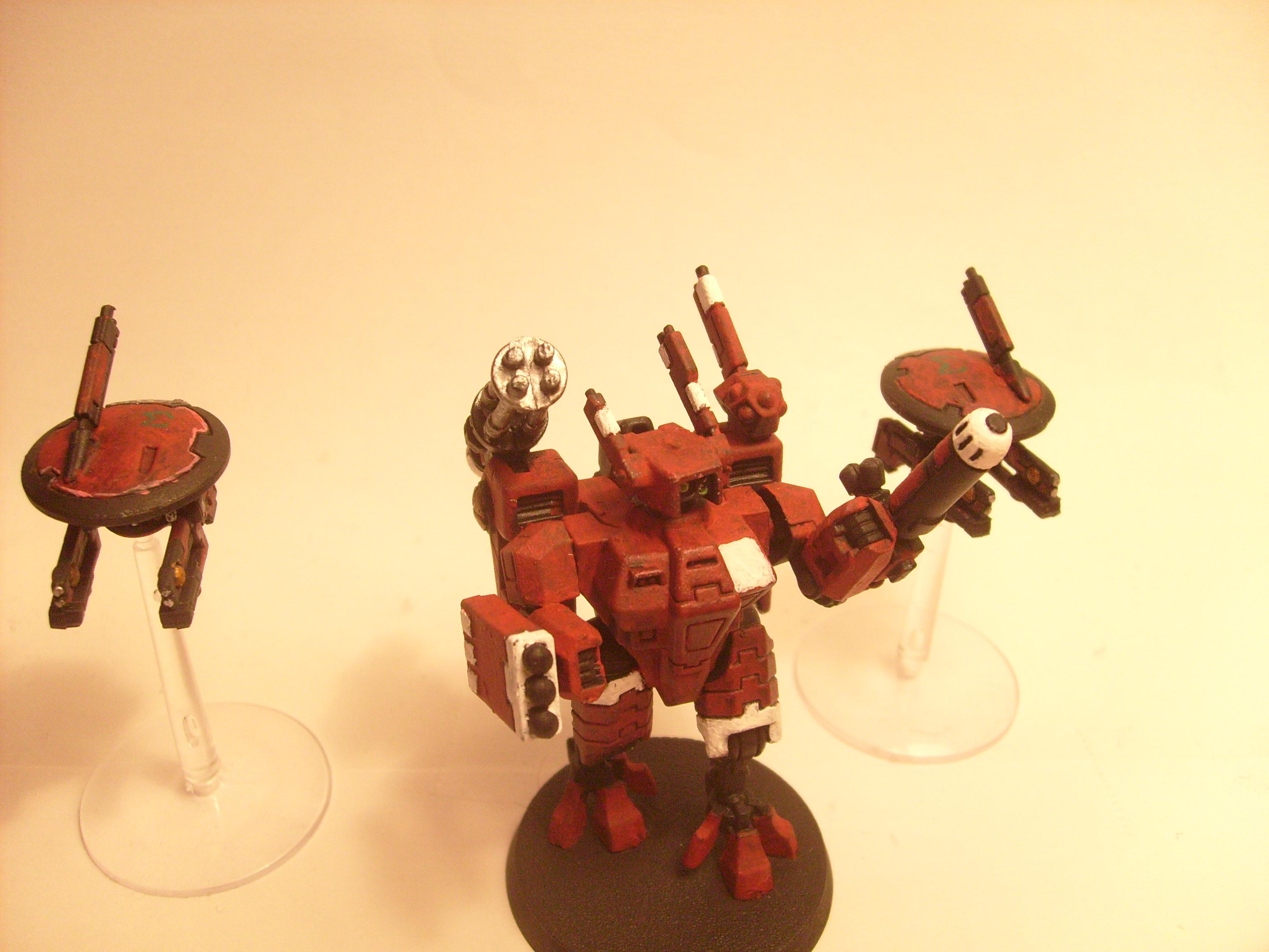 Battle, Crisis Battlesuit, Drones, Suit, Tau