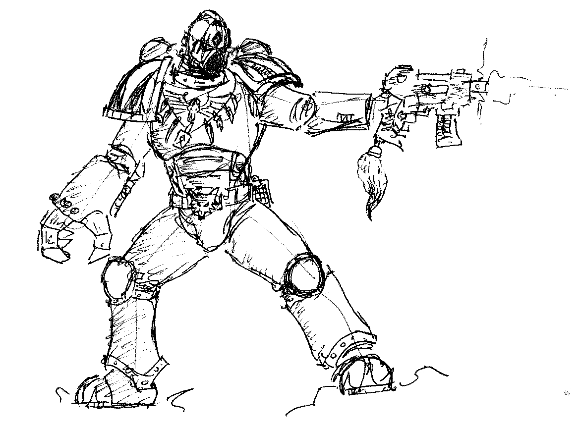 Space Wolf Quick Sketch