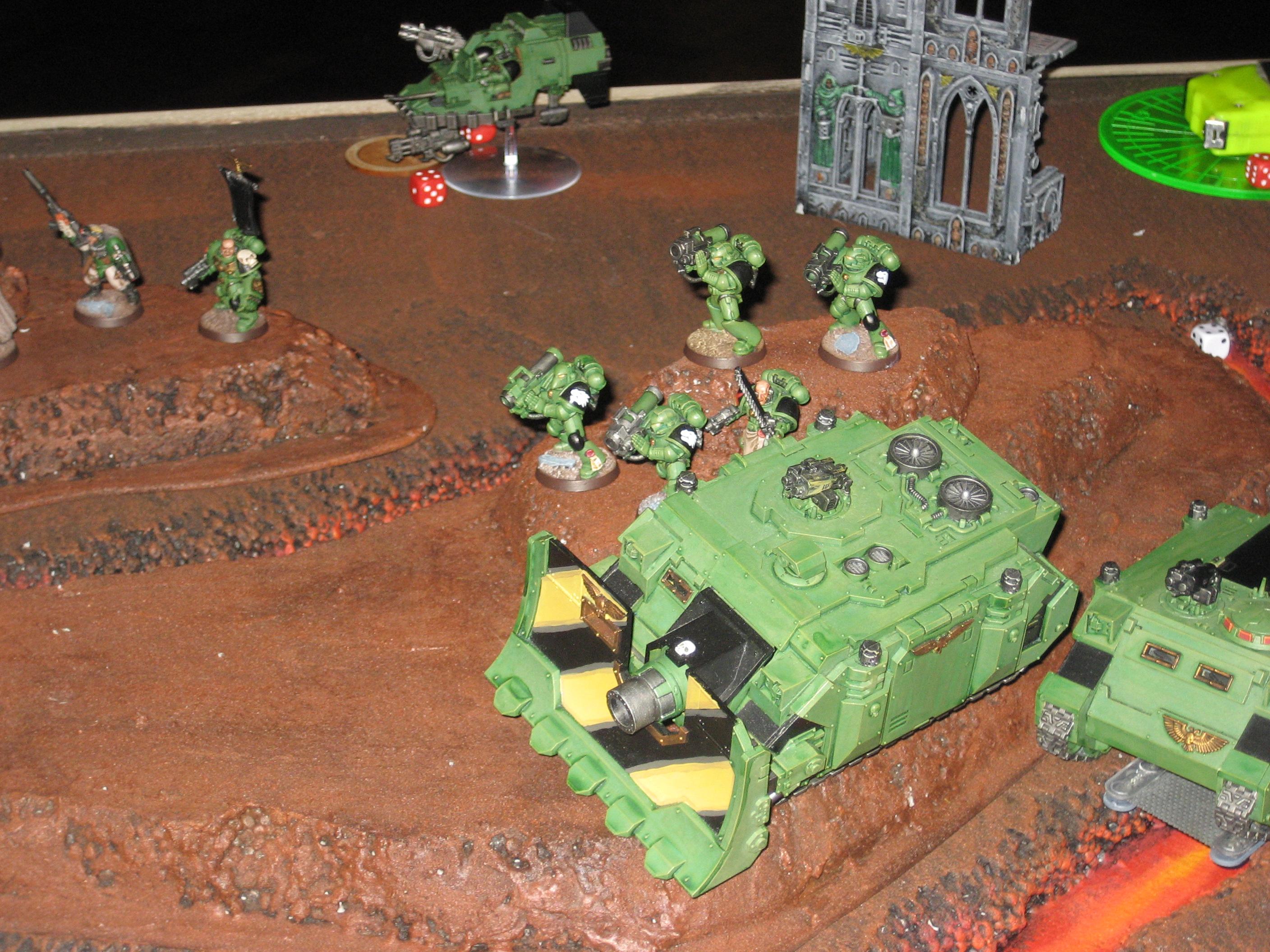 Devestators, Game, Rhino, Space Marines, Vindicator
