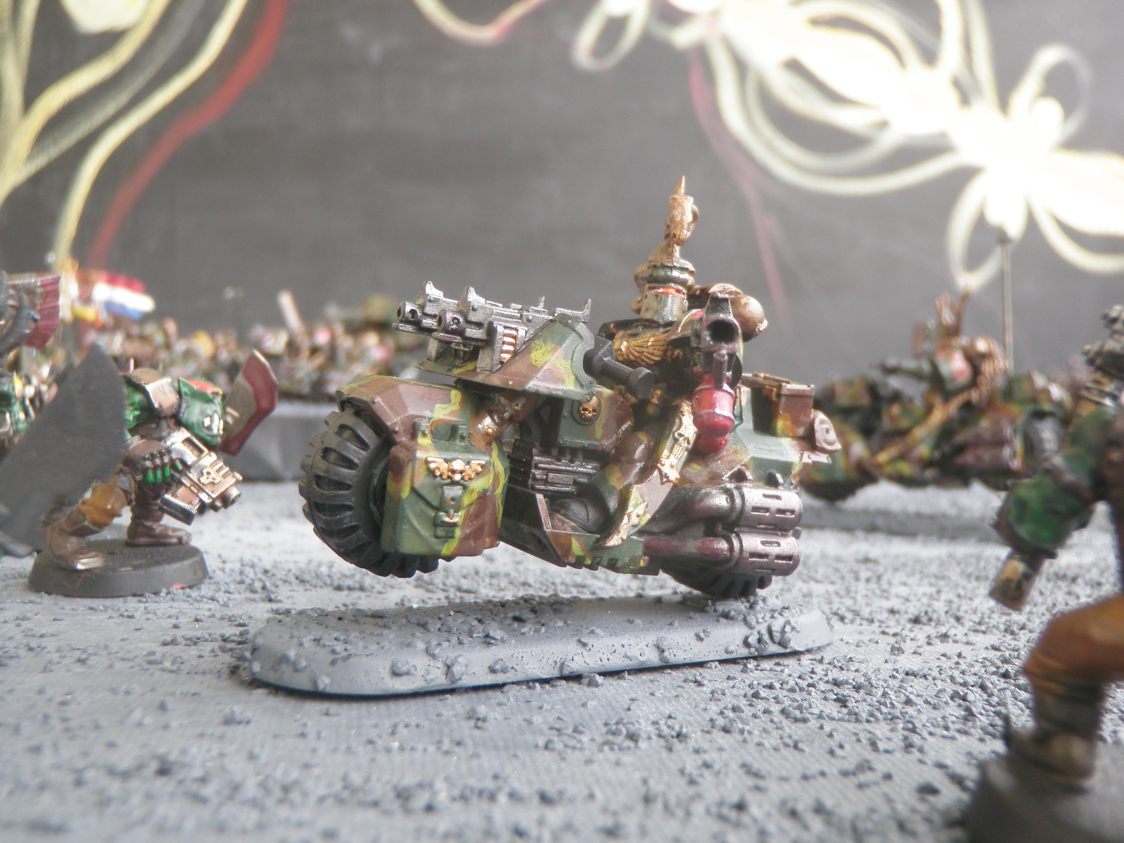 Bike, Camouflage, Flamer, Rowdies, Space Marines