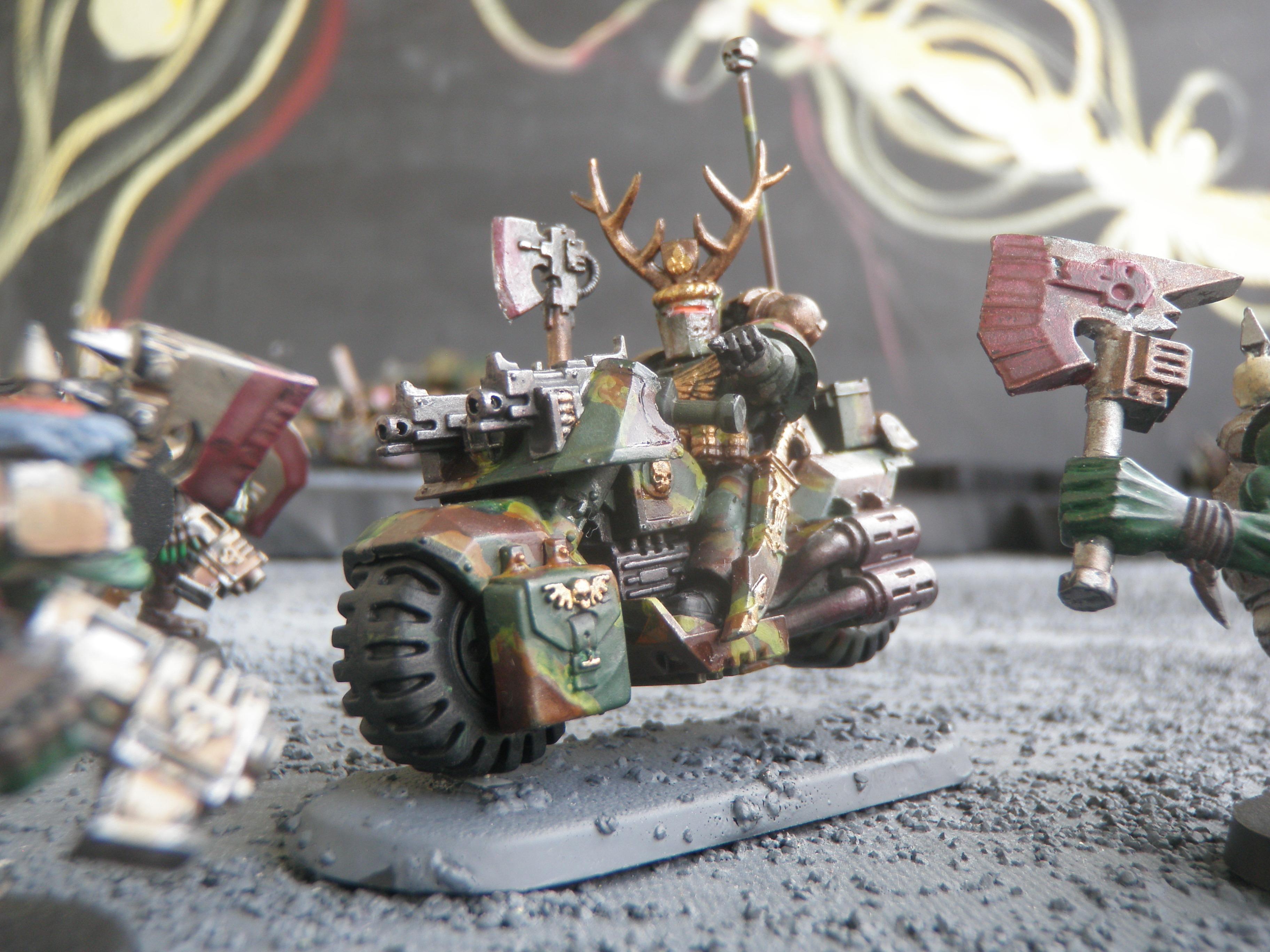 Bike, Camouflage, Sergeant, Space Marines