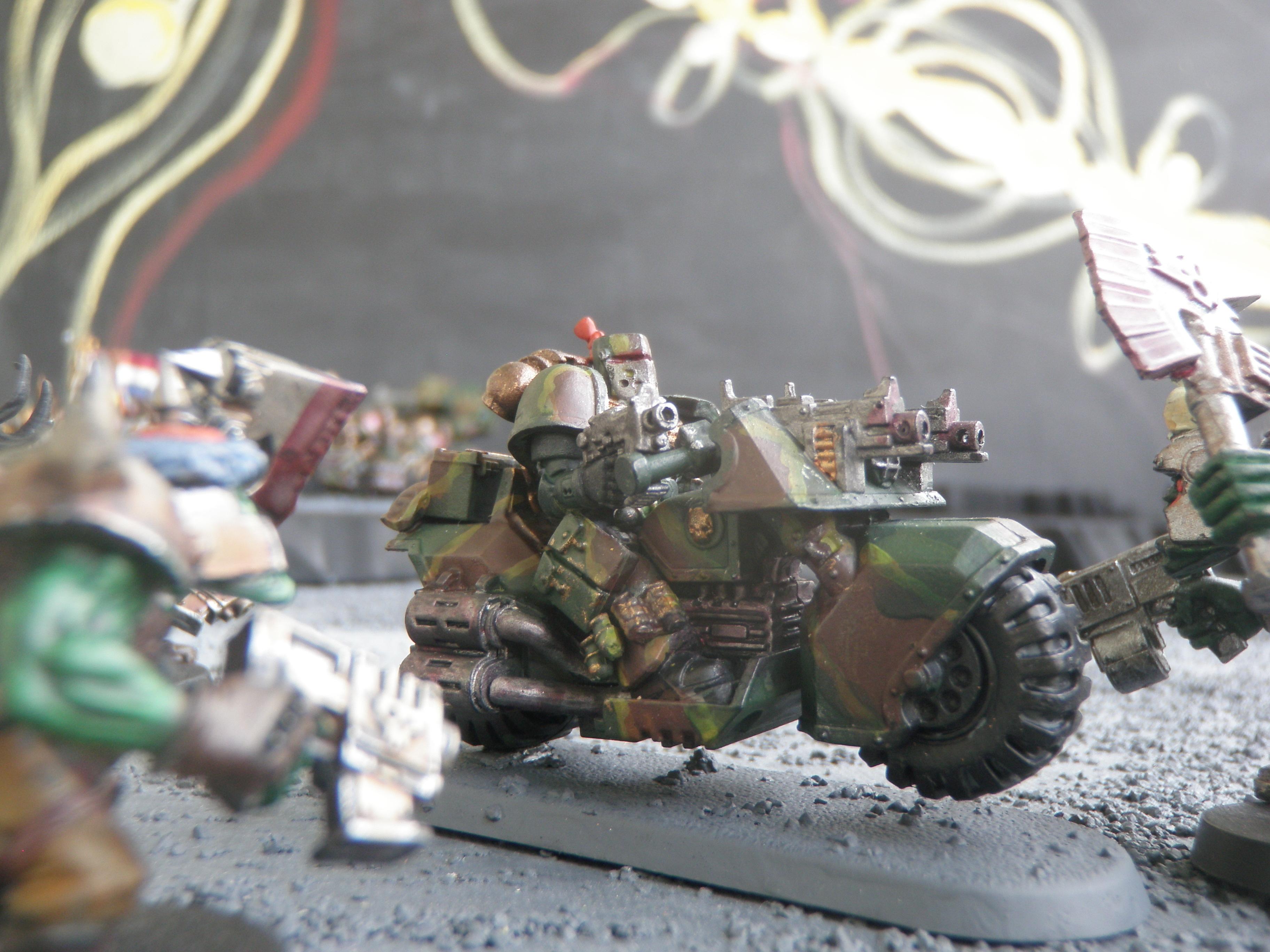 Bike, Camouflage, Space, Space Marines