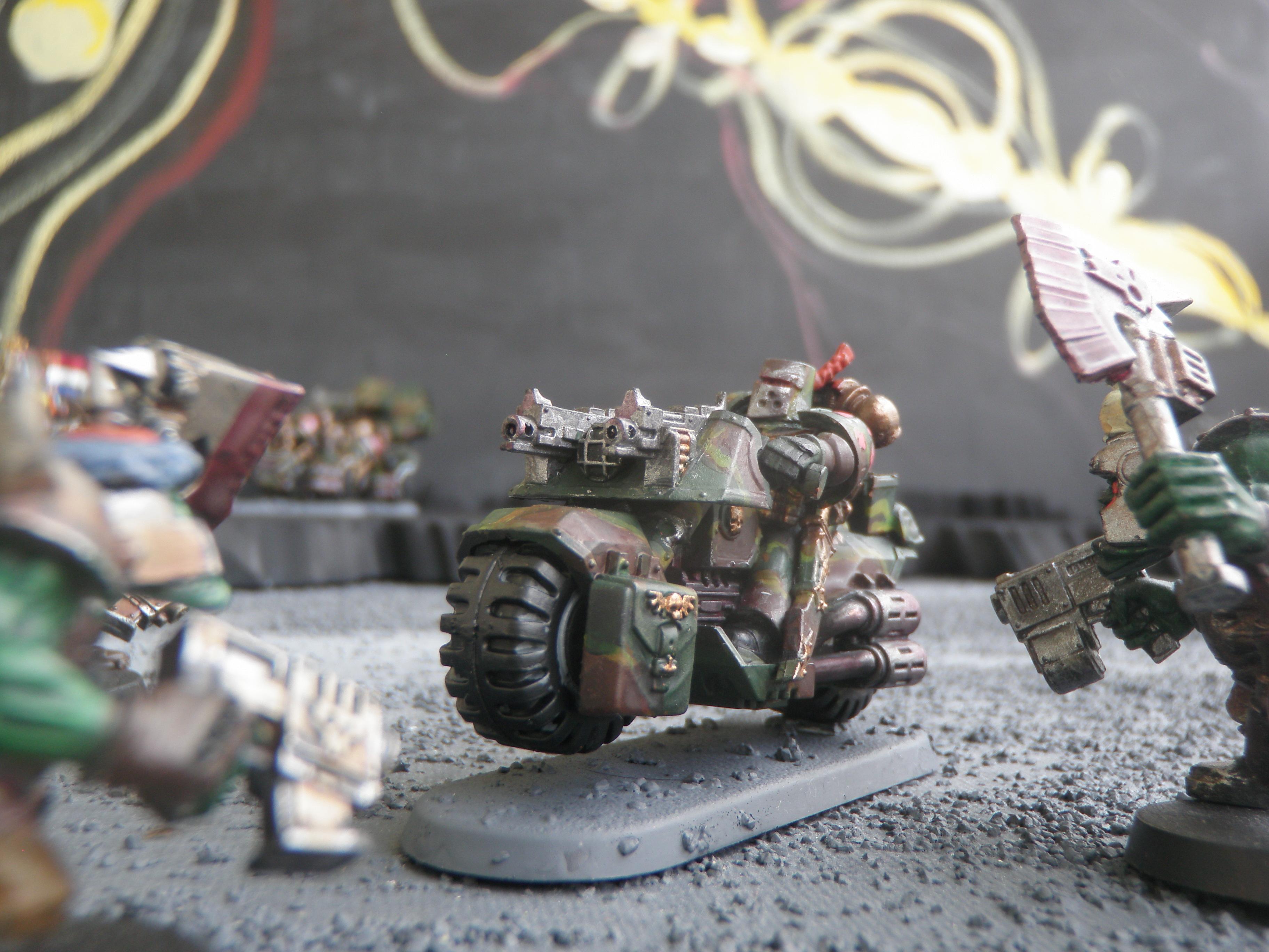 Bike, Camouflage, Space Marines