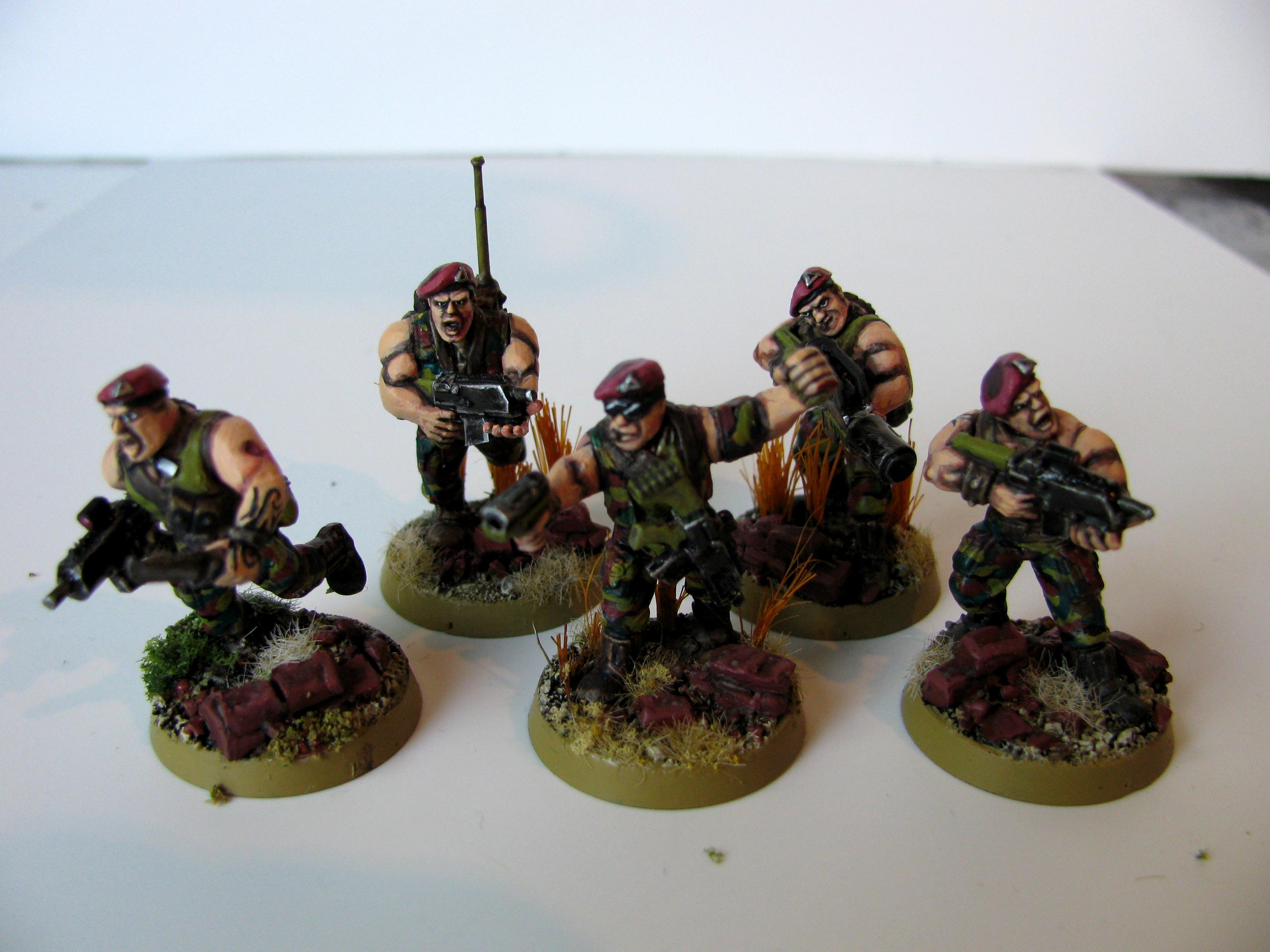 3rd, Belgium, Camouflage, Conversion, Darkon, Imperial Guard, Squad, Veteran, Warhammer 40,000, Work In Progress