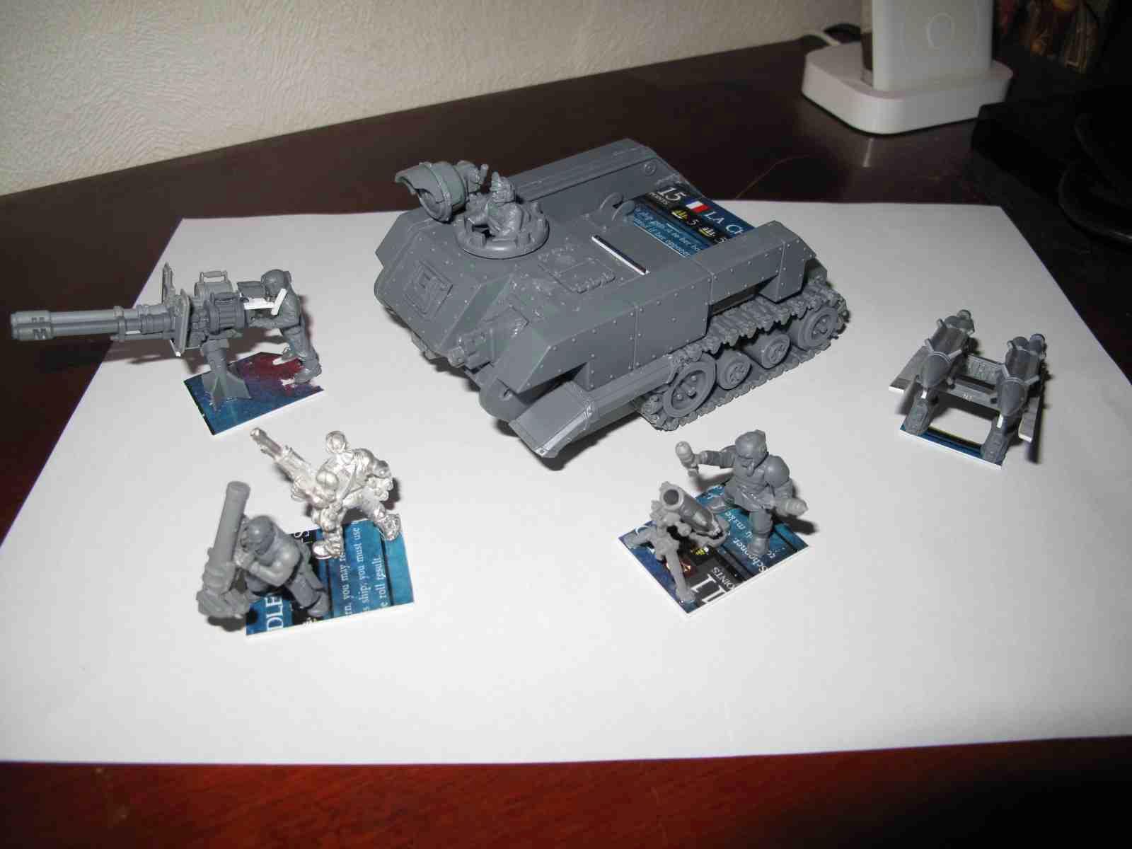 Basilisk, Chimera, Devil Dog, Griffon, Halftrack, Hydra, Manticore