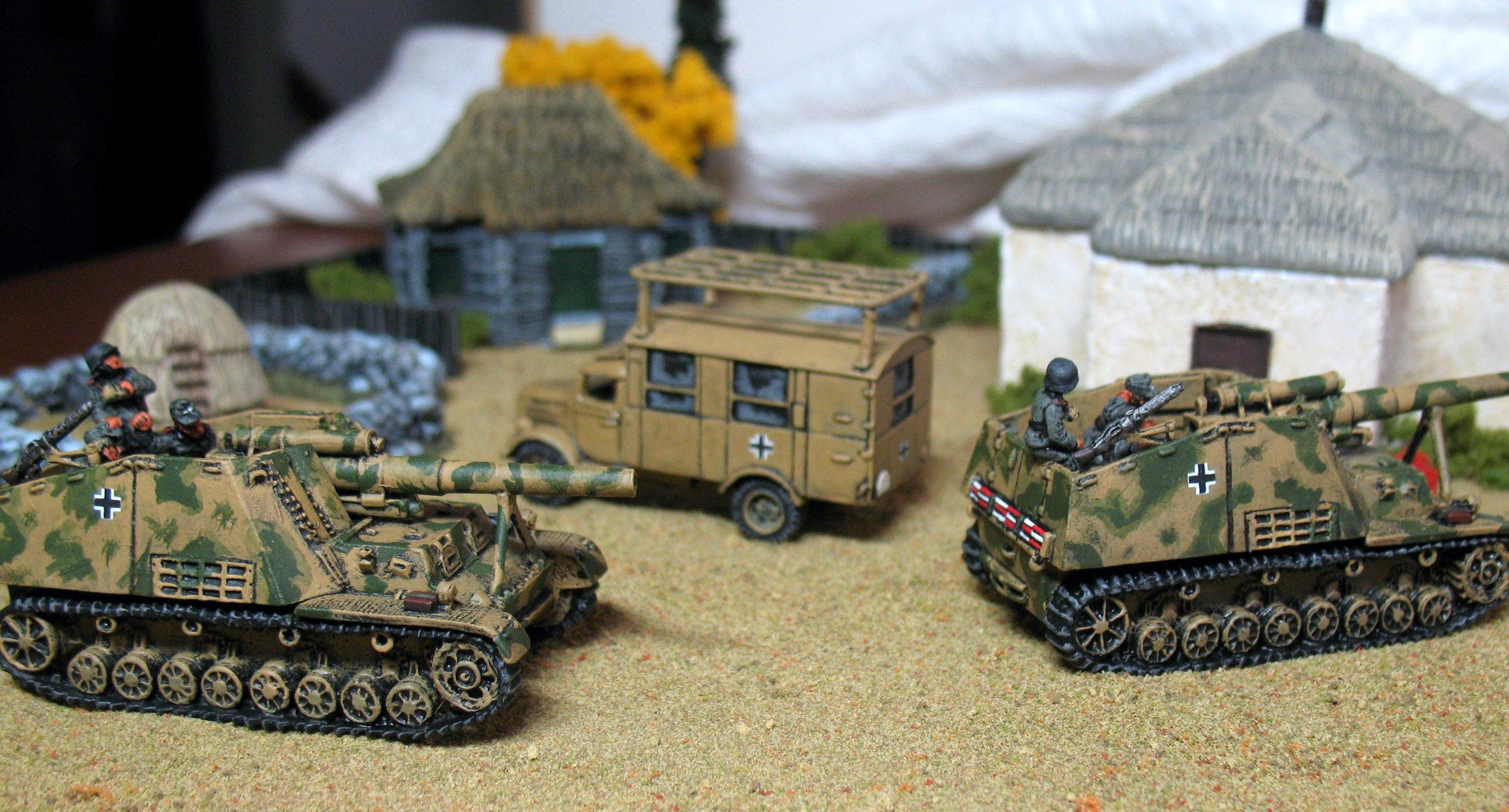 Flames Of War, Germans, Hummel, Radio Truck, World War 2