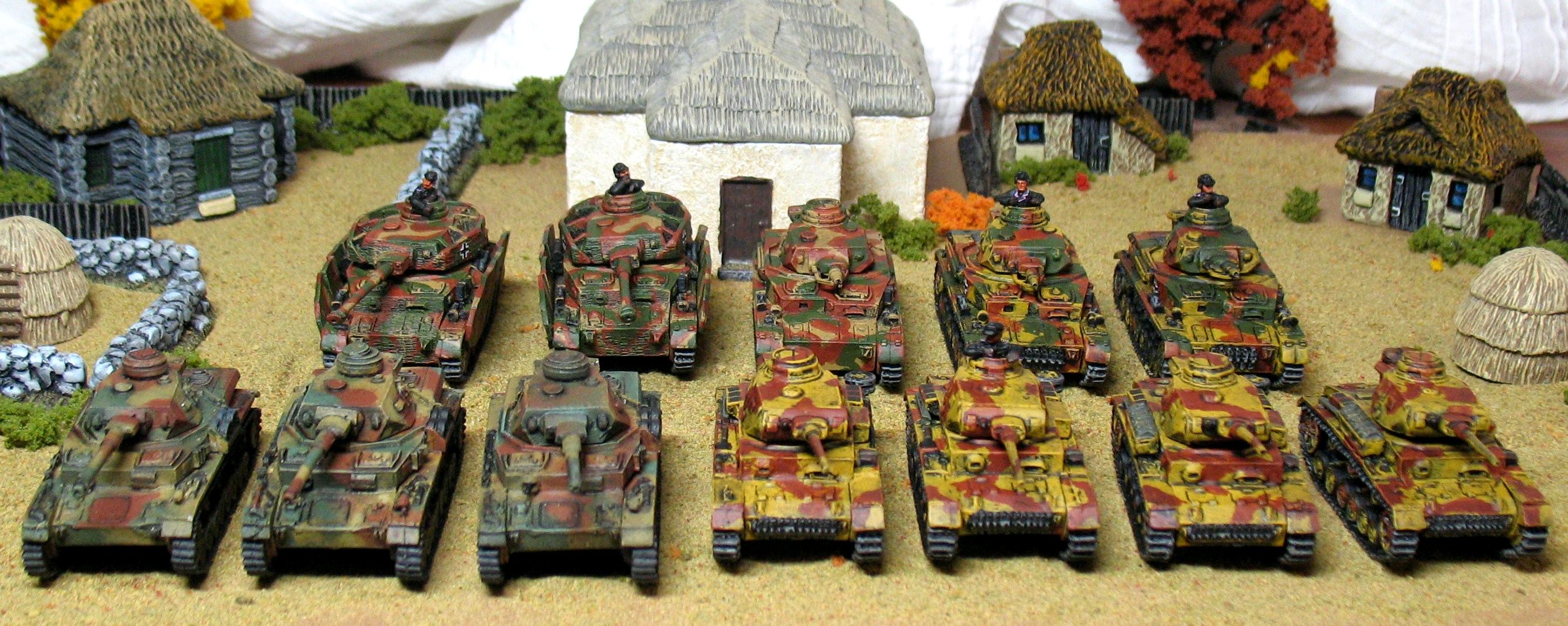 Flames Of War, Germans, Panzer, Pz Iii, Pz Iii J, Pz Iv, Pz Iv D, Pz Iv F2, Pz Iv G, Tank, World War 2