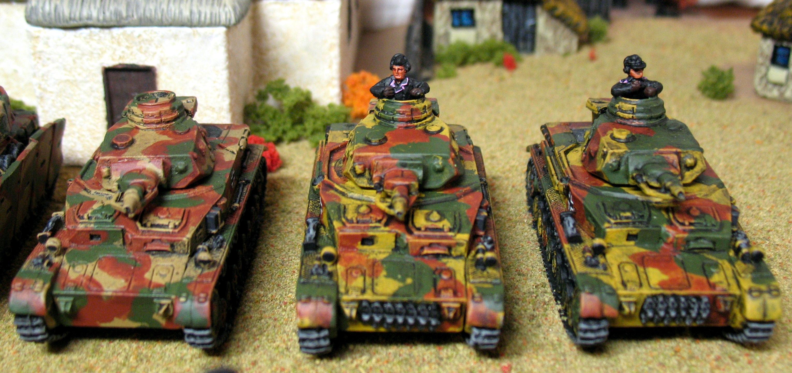 Flames Of War, Germans, Panzer, Pz Iii, Pz Iv, Pz Iv D, Tank, World War 2