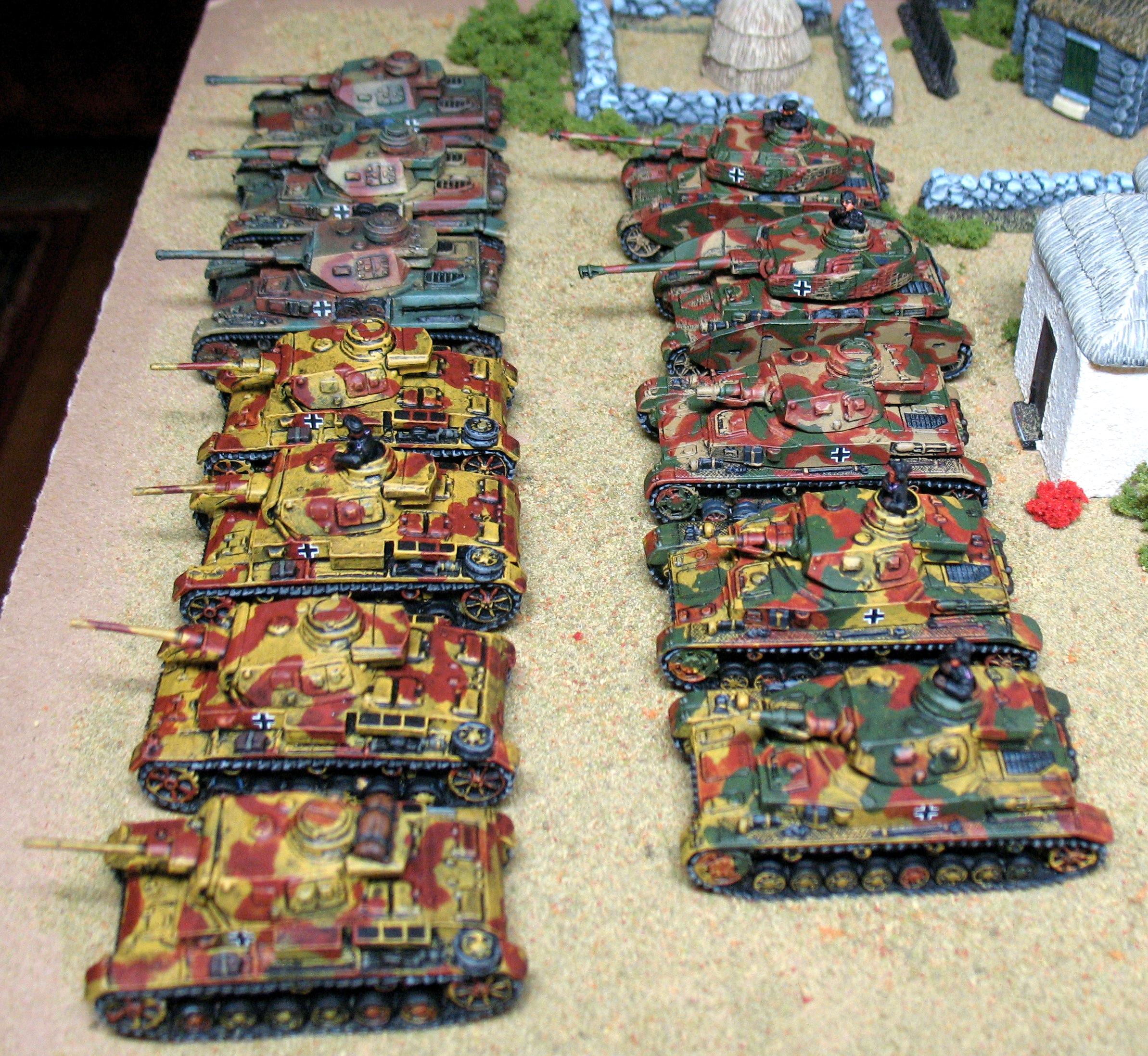 Flames Of War, Germans, Panzer, Pz Iii, Pz Iii J, Pz Iv, Pz Iv D, Pz Iv F2, Pz Iv G, Tank, World War 2