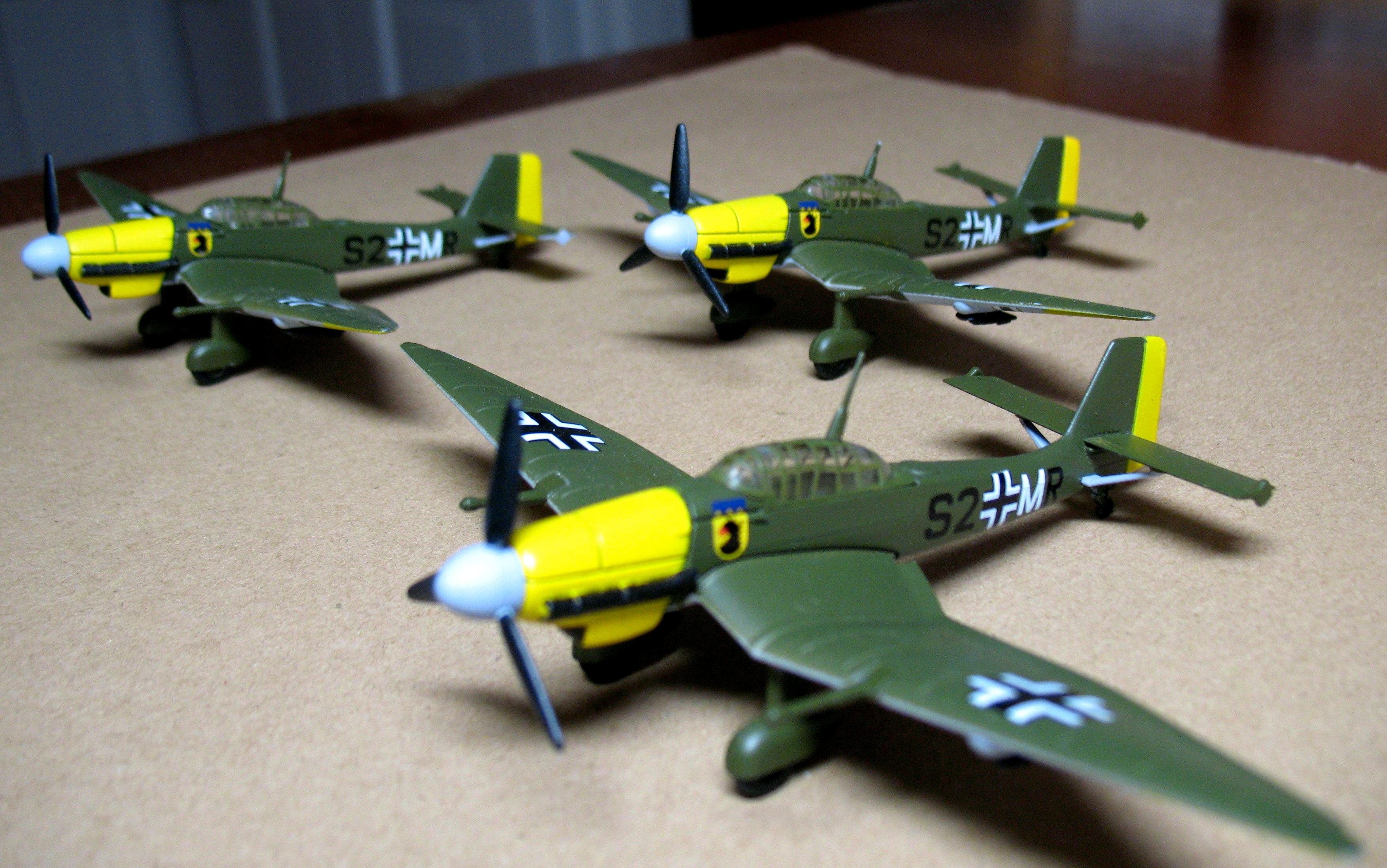 Flames Of War, Germans, Ju-87d, Model Power, World War 2