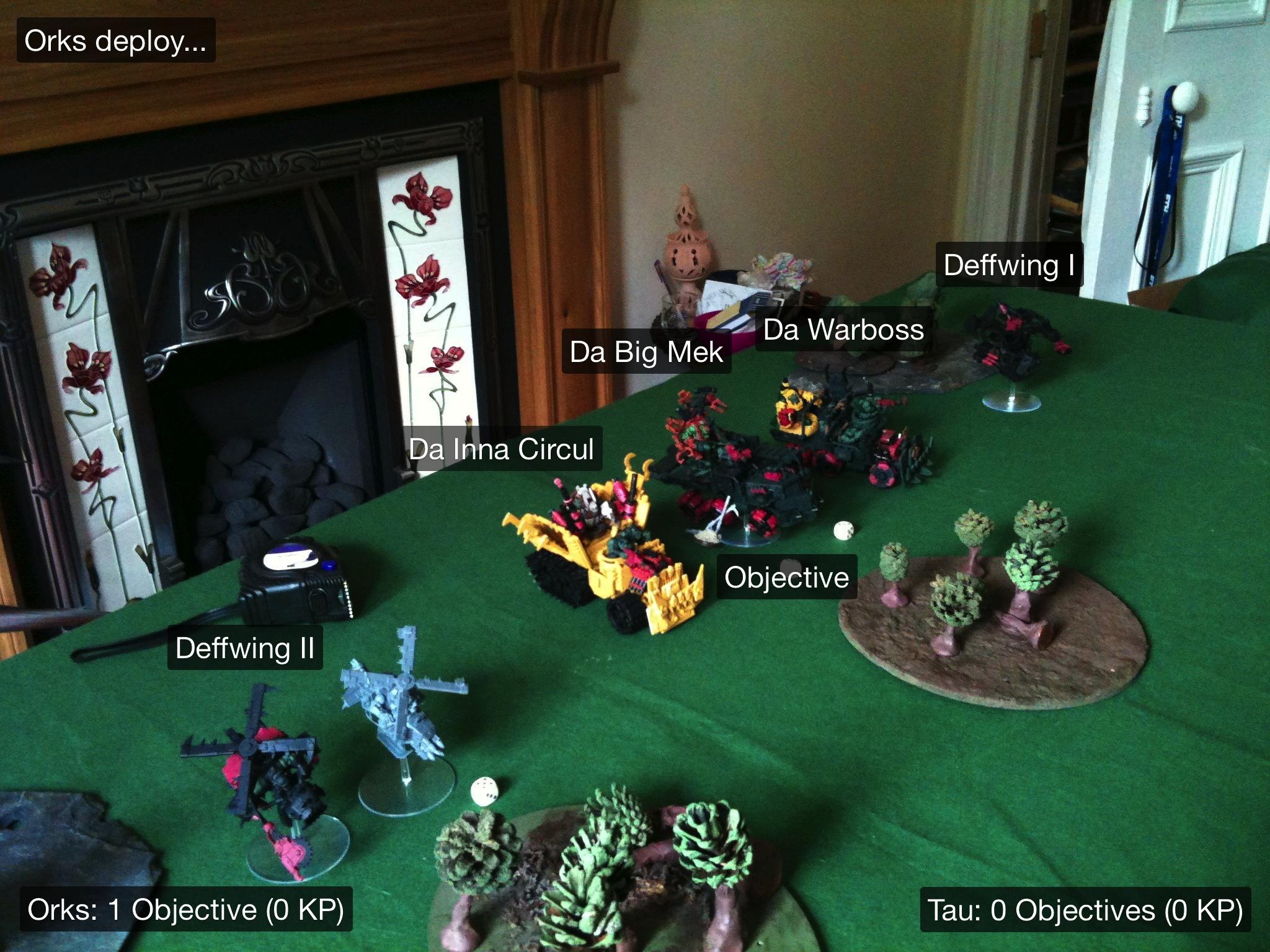Battle Report, Da Ork Angelz, El Quixo, Orks, Tau