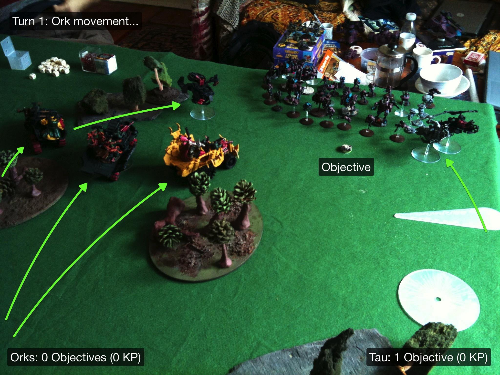 Battle Report, Da Ork Angelz, El Quixo, Orks, Tau