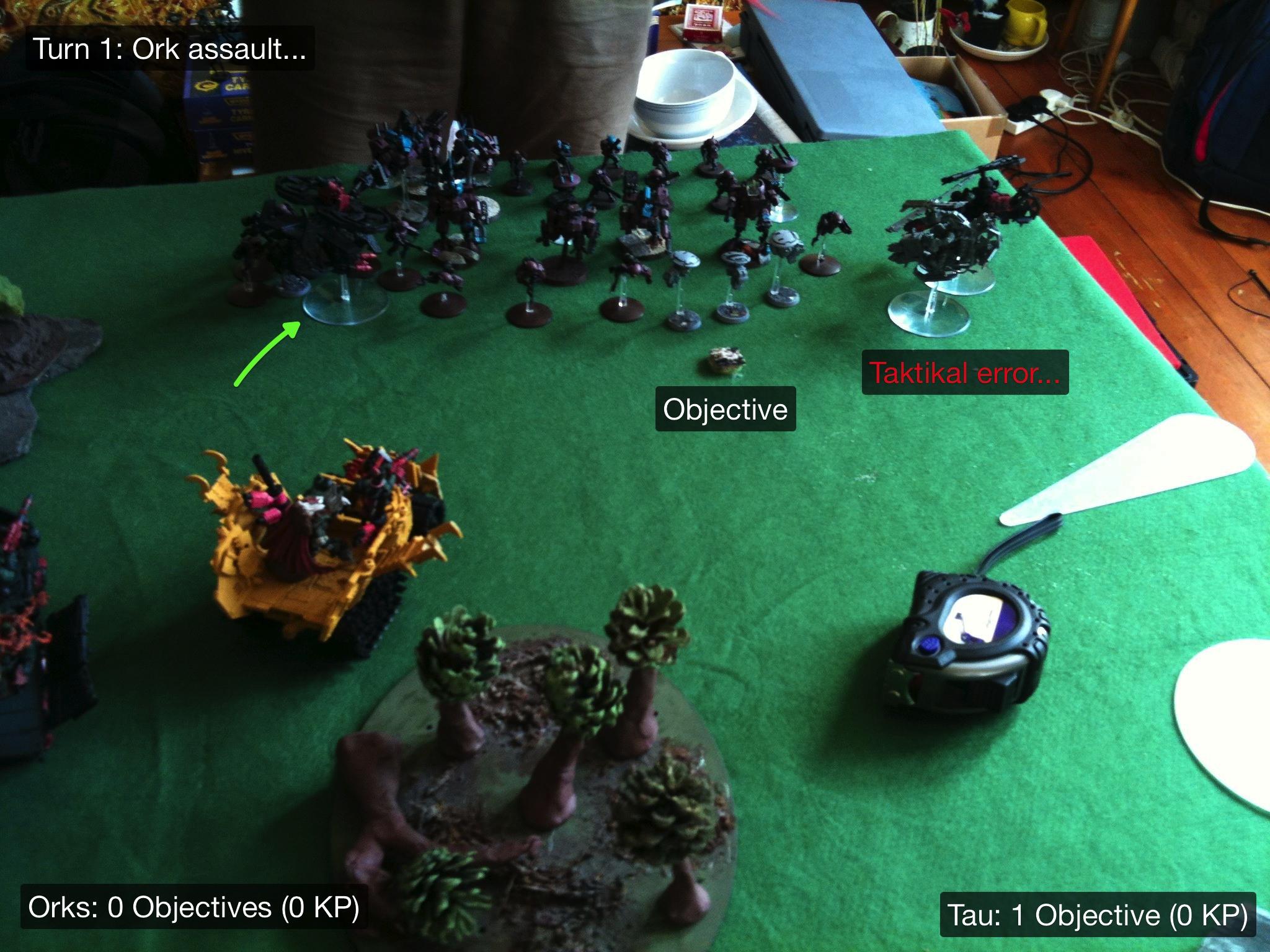 Battle Report, Da Ork Angelz, El Quixo, Orks, Tau