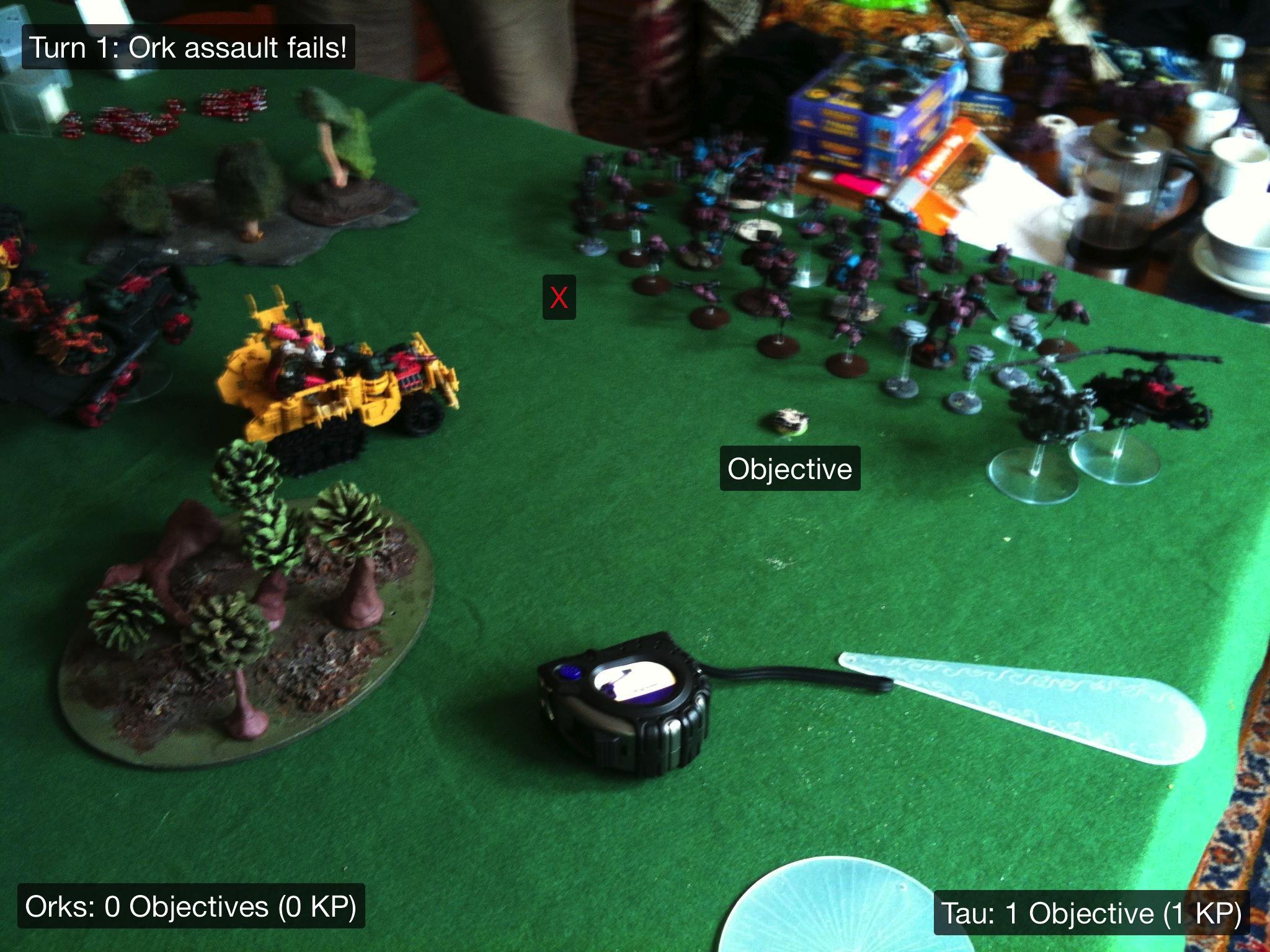 Battle Report, Da Ork Angelz, El Quixo, Orks, Tau