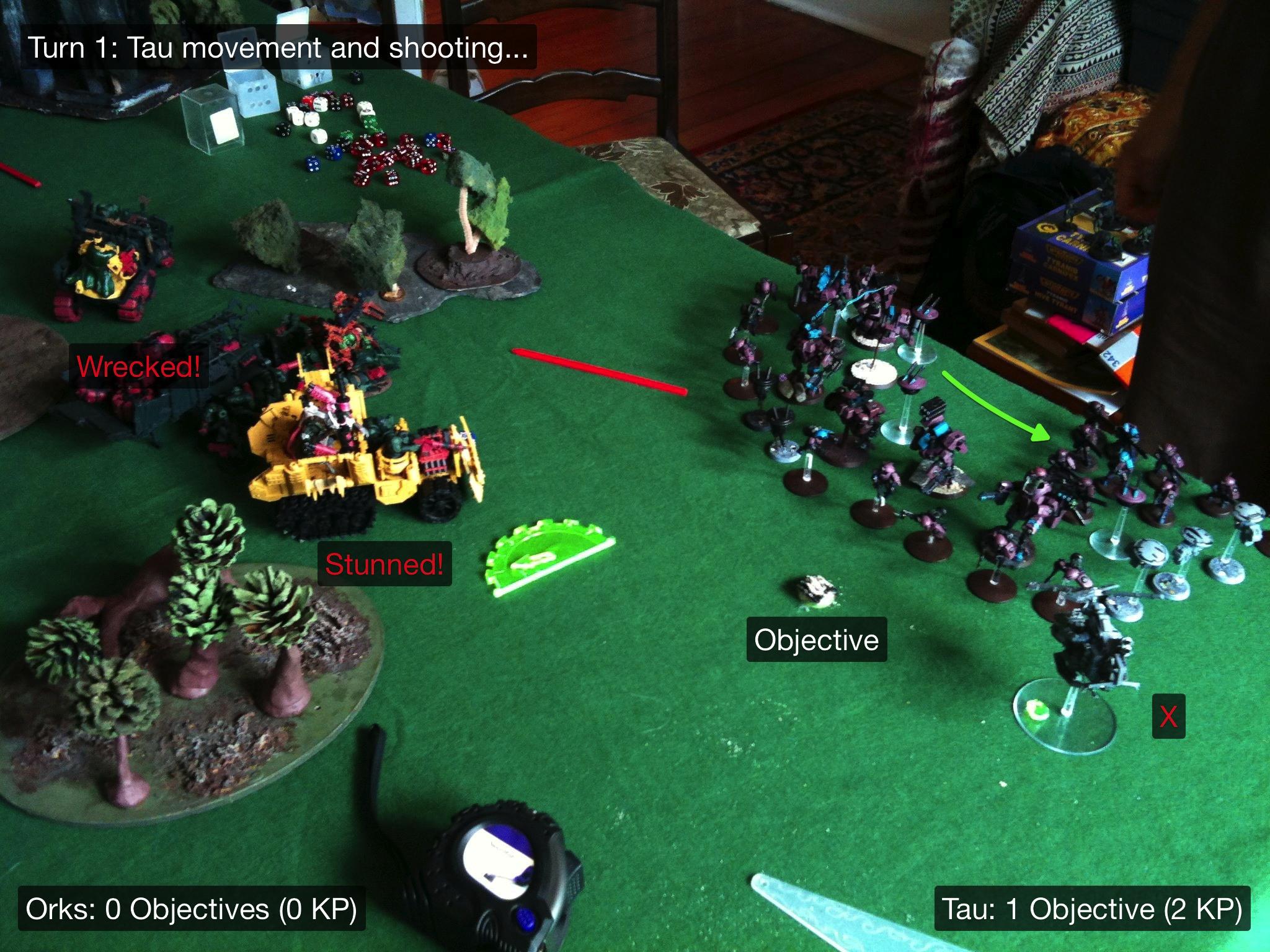 Battle Report, Da Ork Angelz, El Quixo, Orks, Tau