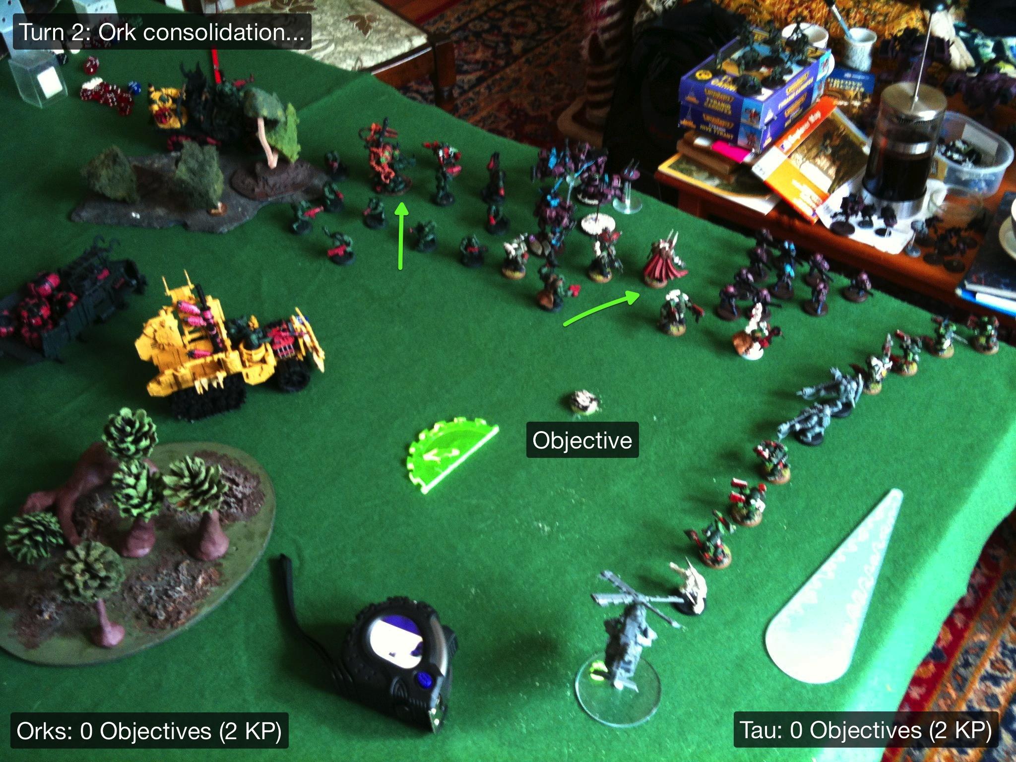 Battle Report, Da Ork Angelz, El Quixo, Orks, Tau