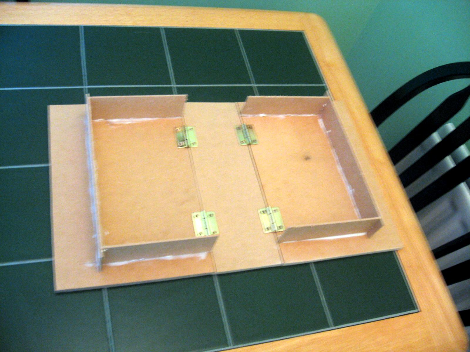 Board, Diorama, Folding, Hinges