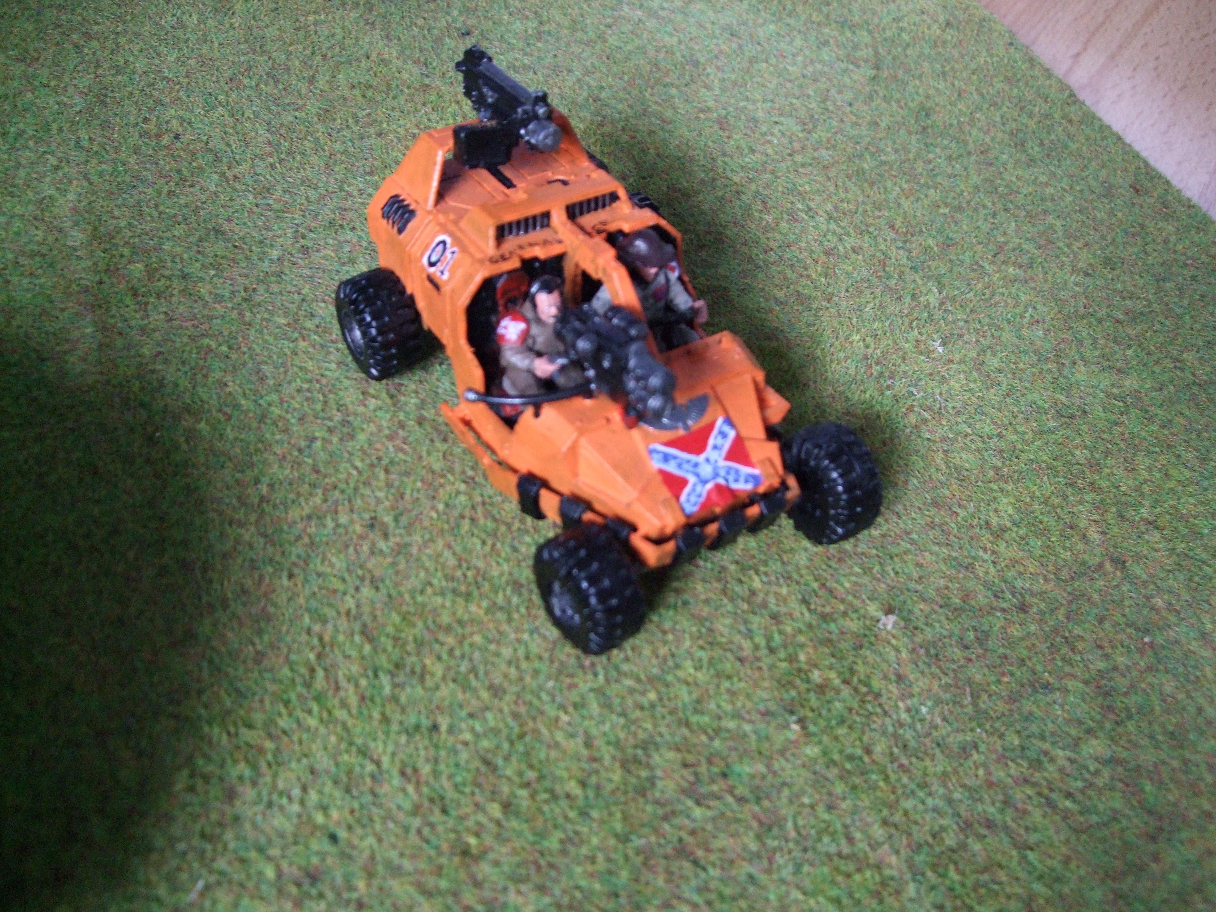 Conversion, Dukes Of Hazard, General Lee, Imperial Guard, Jeep, Land Speeder, Space Marines, Warhammer 40,000