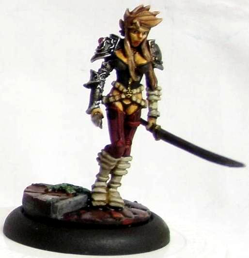 Malifaux, Outcasts, Sword Mistress, Viktoria, Work In Progress, Wyrd