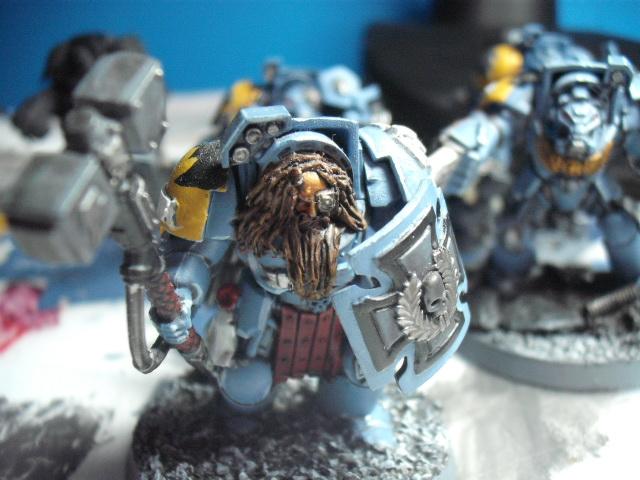 Space Marines, Space Wolves, Storm Shield, Thunderhammer