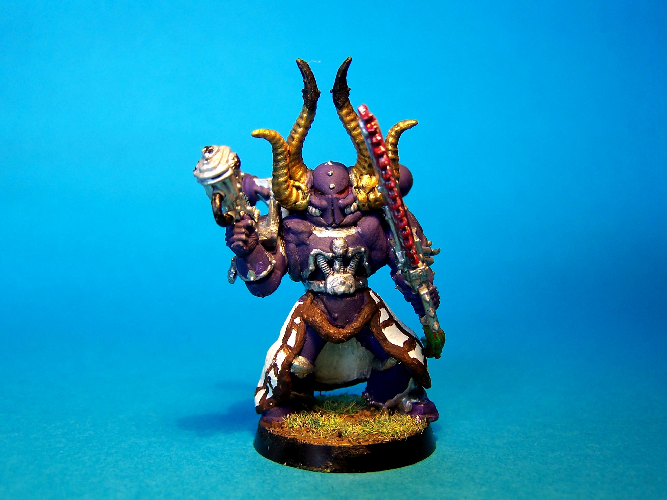 Chaos, Chaos Space Marine Sorcerer, Scratch, Space, Space Marines, Zajcu, Zajcuns