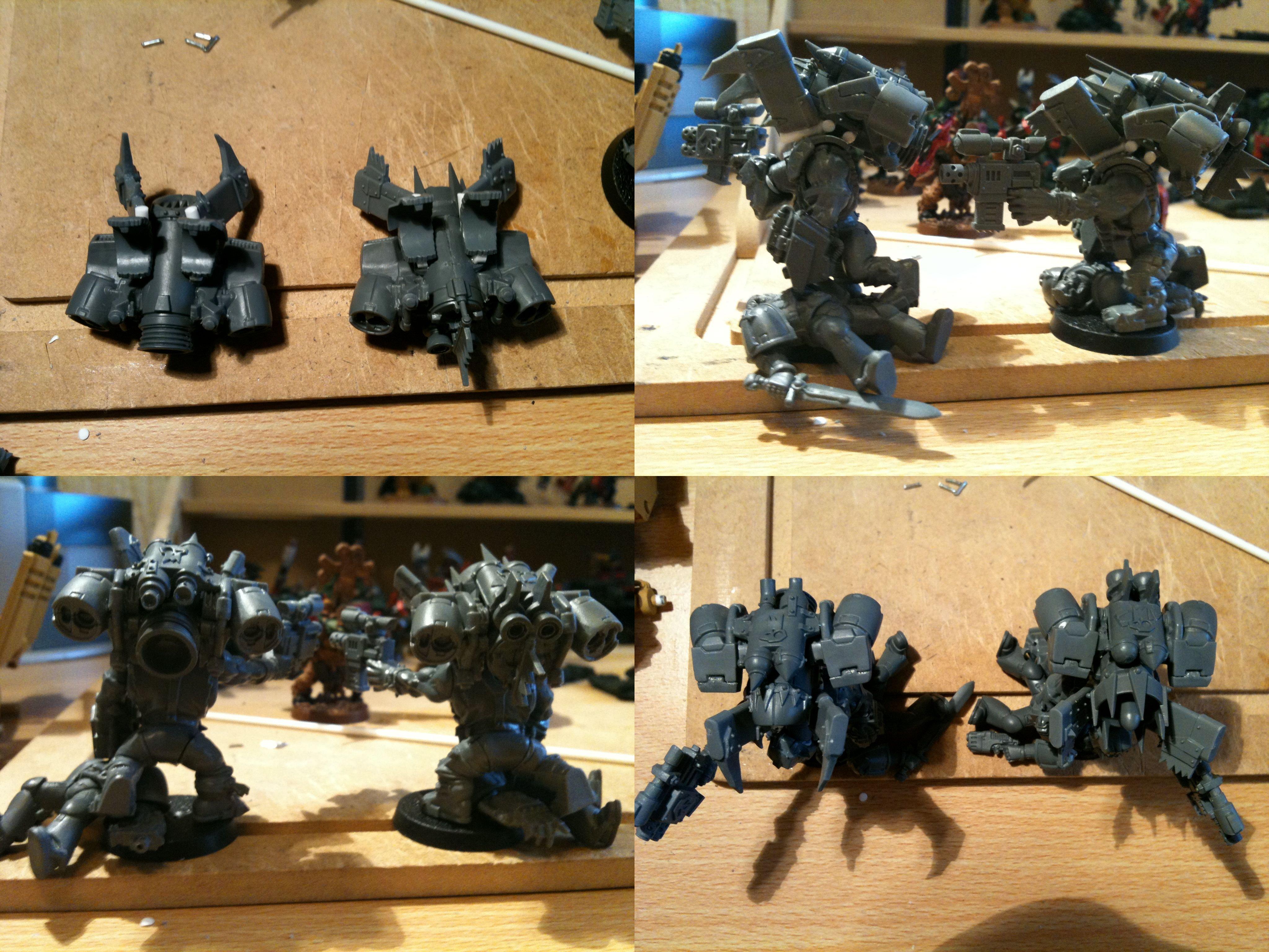 Da Dark Angelz, Nob, Orks, Stormboyz, Work In Progress