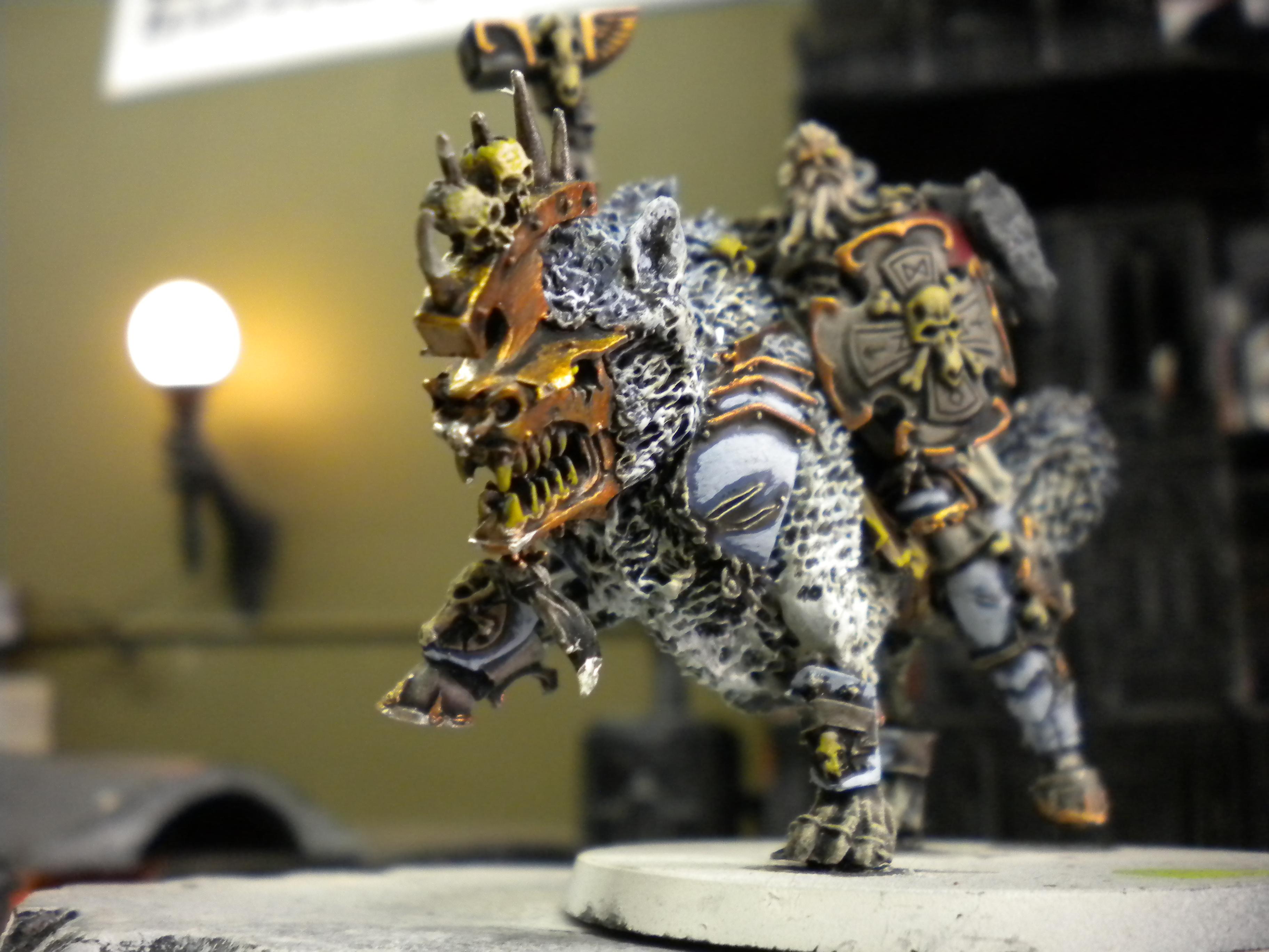 Space Wolves, Warhammer 40,000, Wolf Lord, Wolf Lord On Thunderwolf