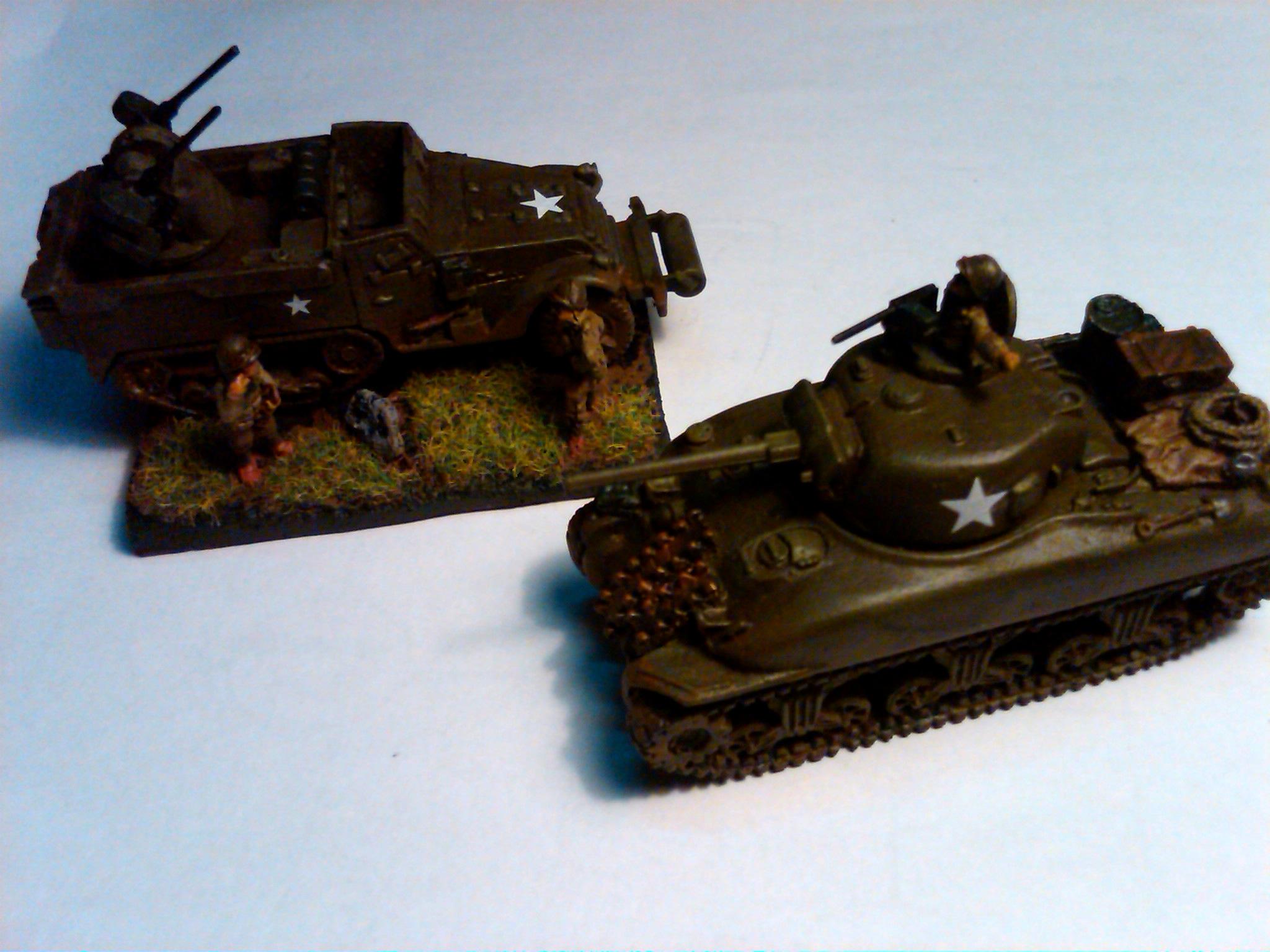 Flames Of War, M13 Self-propelled, Sherman M4, World War 2