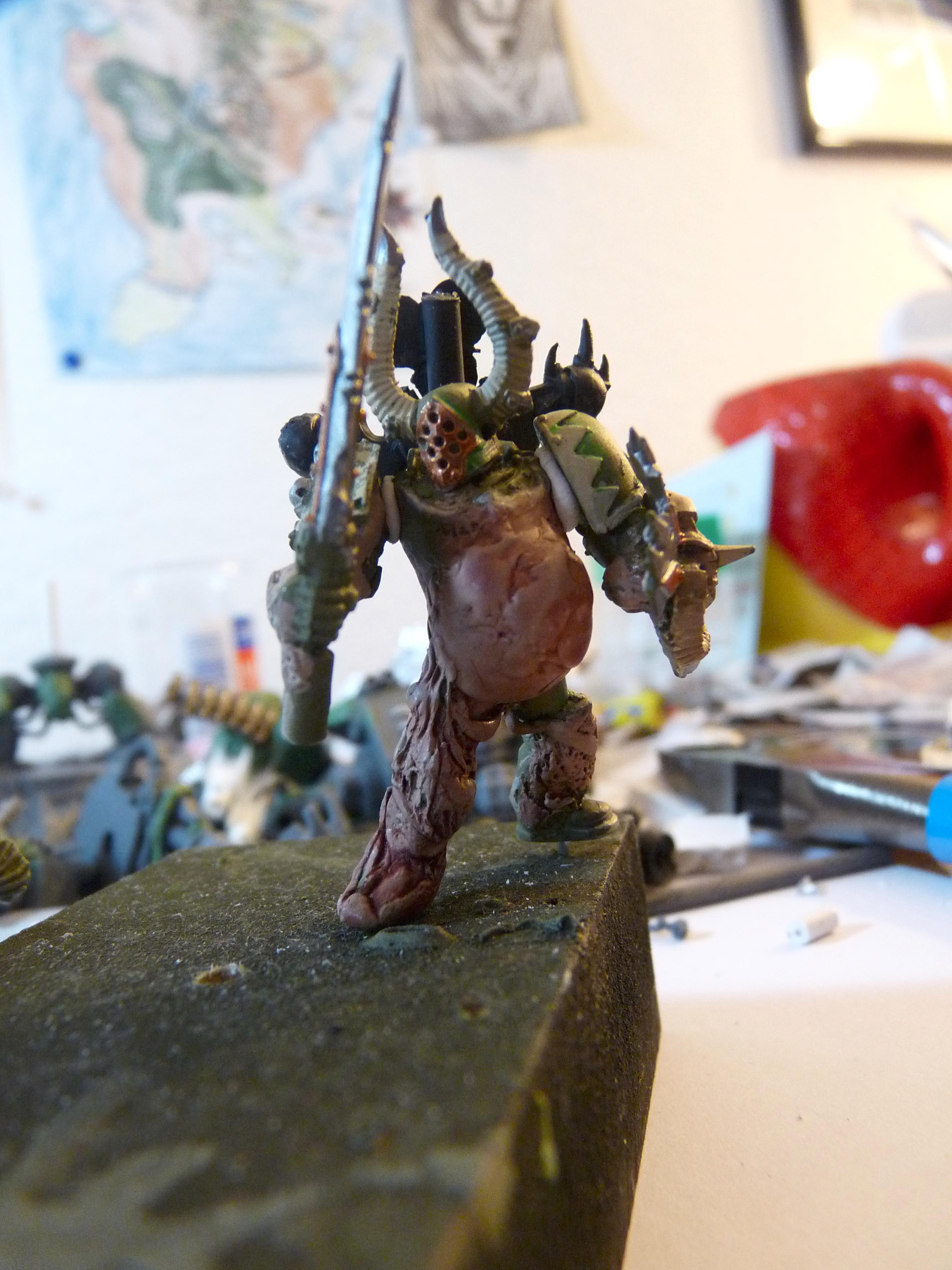Chaos, Chaos Lord, Chaos Space Marines, Conversion, Nurgle